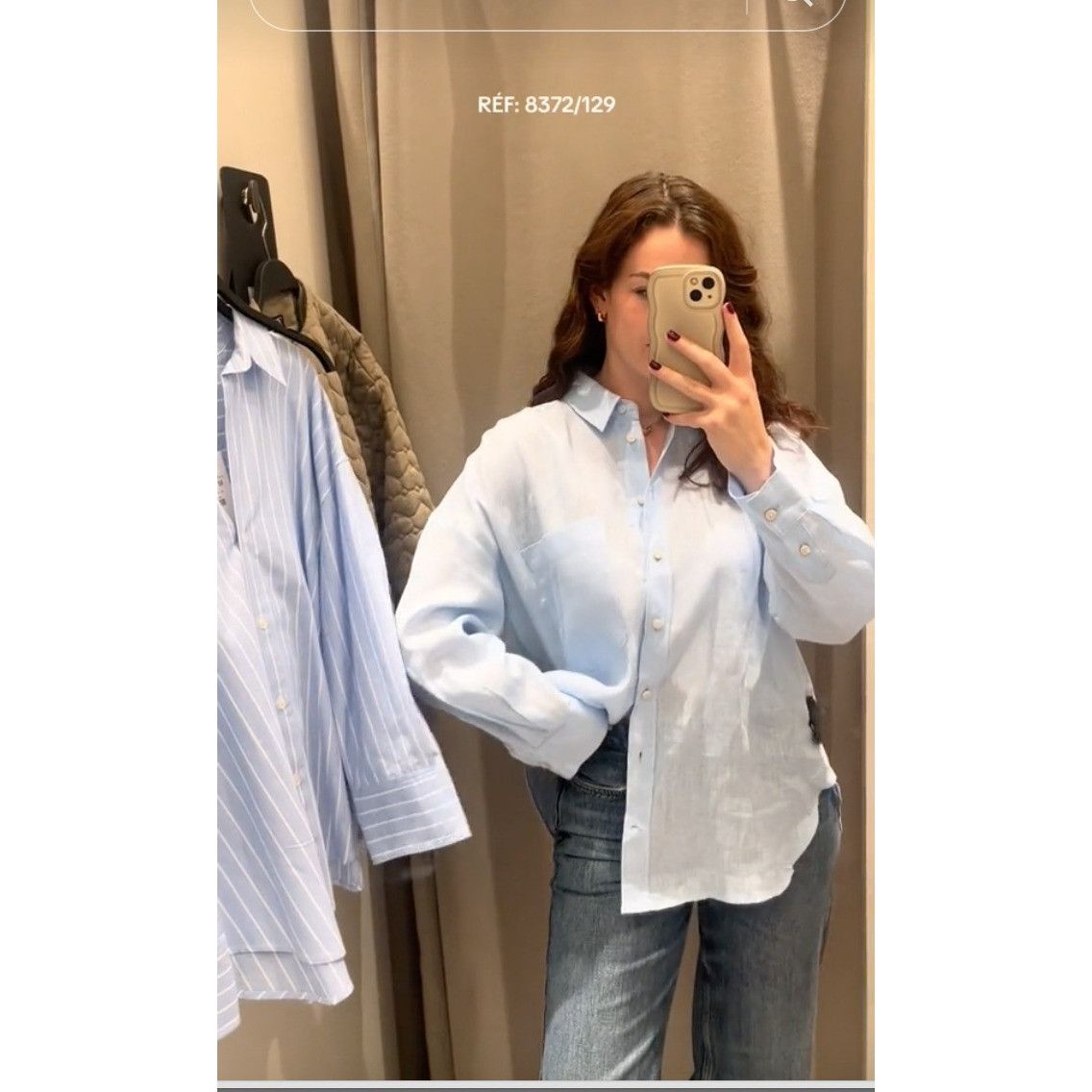 Zara ZARA BNWT 100% LINEN BASIC COLLARED SHIRT ALL SIZES REF. Sky Size M / US 6-8 / IT 42-44 - 1 Thumbnail