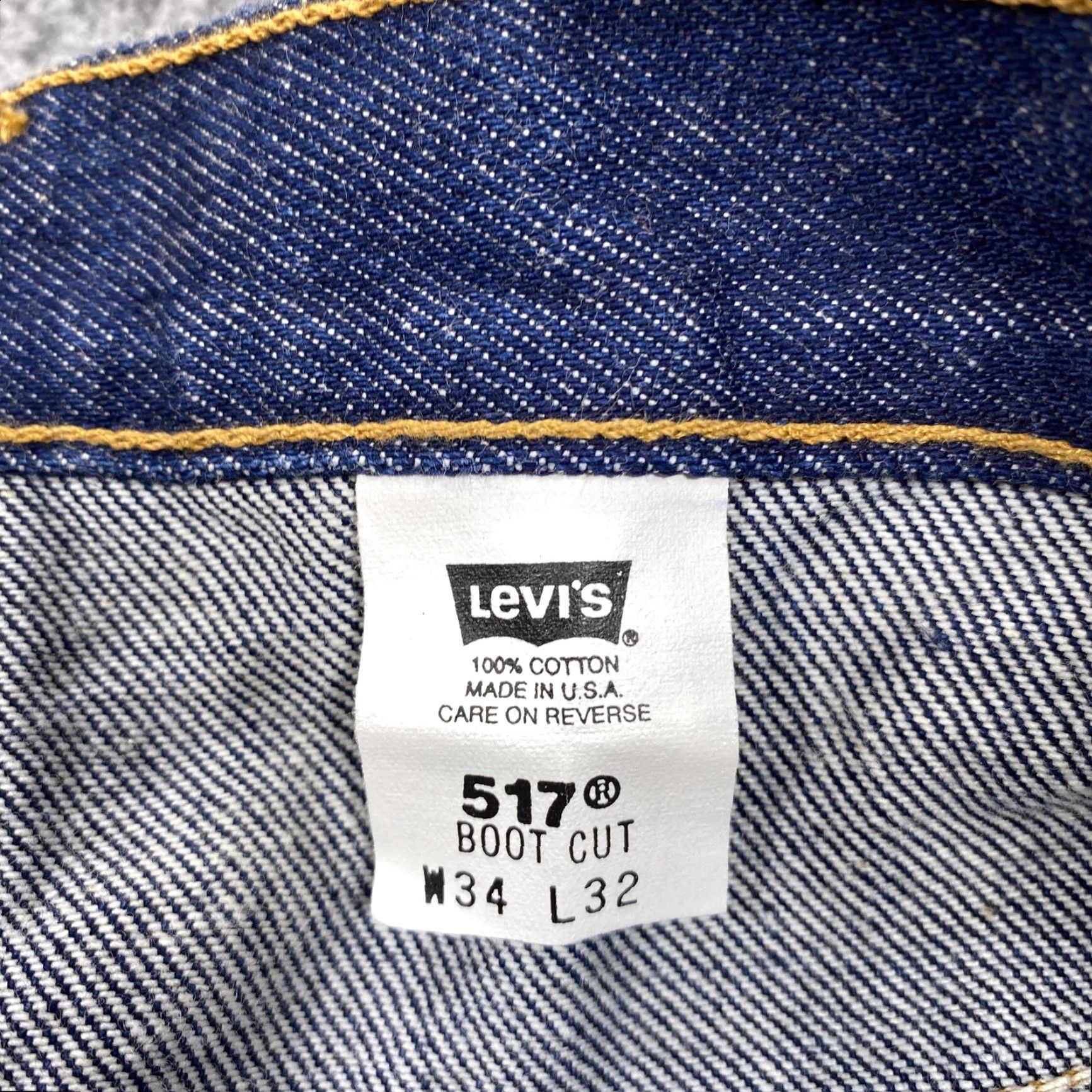 Levi's VINTAGE Levi's 517 Jeans Mens 34x32 Blue Bootcut Regular Fit USA Size US 34 / EU 50 - 4 Thumbnail