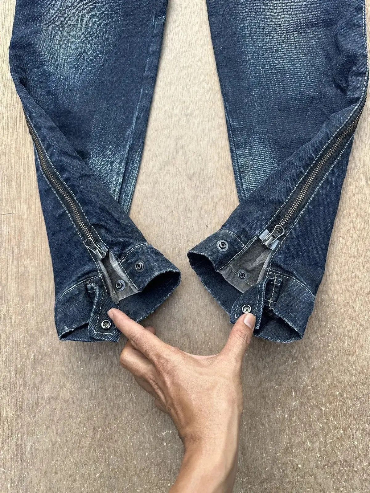 PPFM CRAZY Vintage PPFM Jean Bondage MultiZipper Punk Denim Pants Size US 31 - 13 Thumbnail