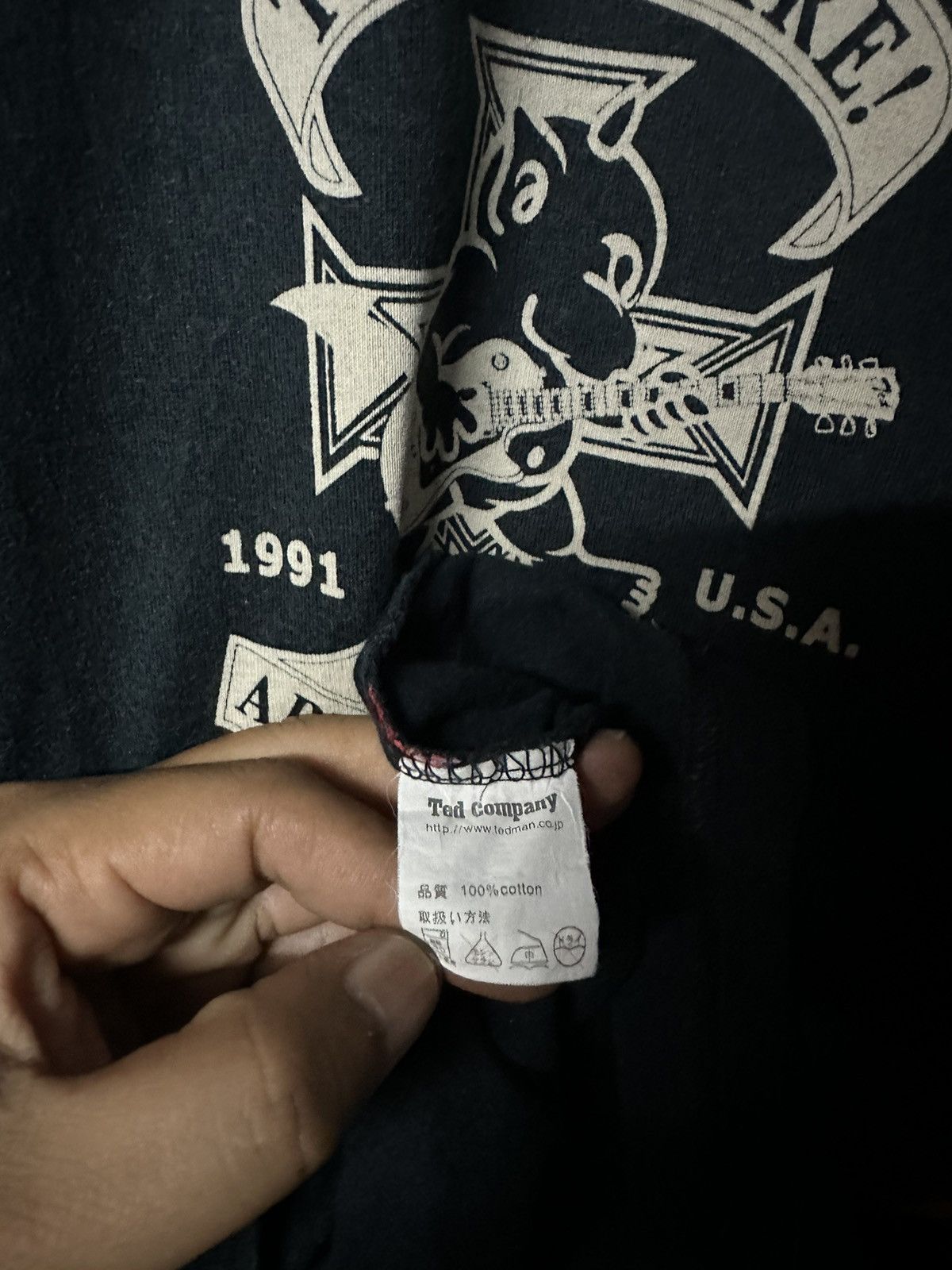 Tedman × Vintage Ted Company Appetite For Guitar Sun Faded Tee Size US L / EU 52-54 / 3 - 8 Thumbnail