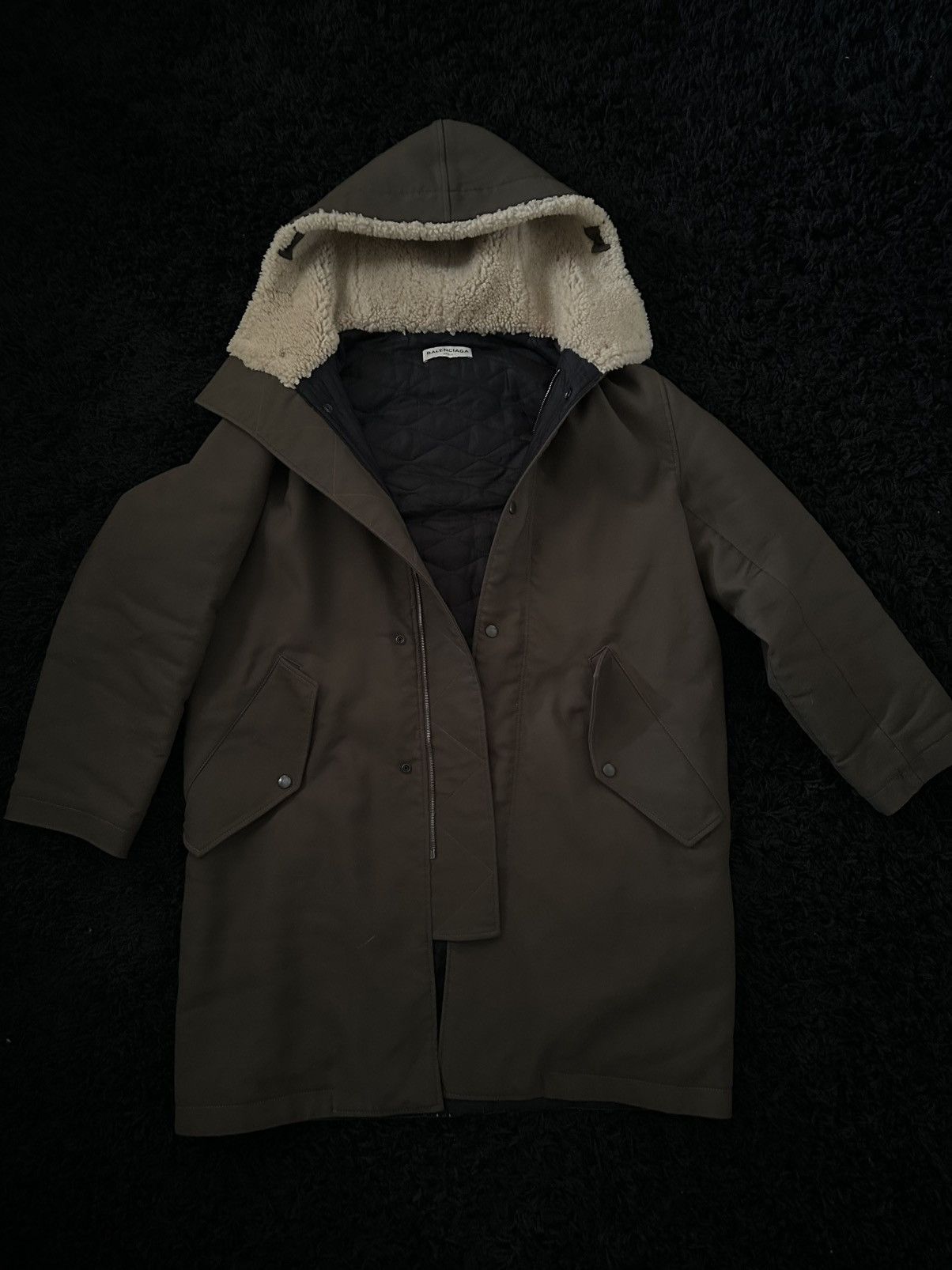 Balenciaga Balenciaga 2016 pre Fall Military parka sz46 oversized Size US S / EU 44-46 / 1 - 9 Thumbnail