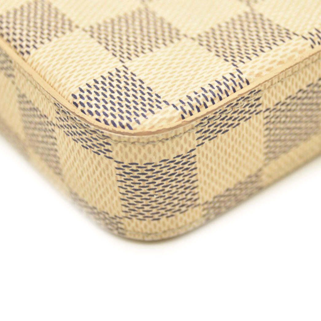 Louis Vuitton Louis Vuitton Damier Azur Pochette Chain Wallet AZ1169 Size ONE SIZE - 8 Thumbnail