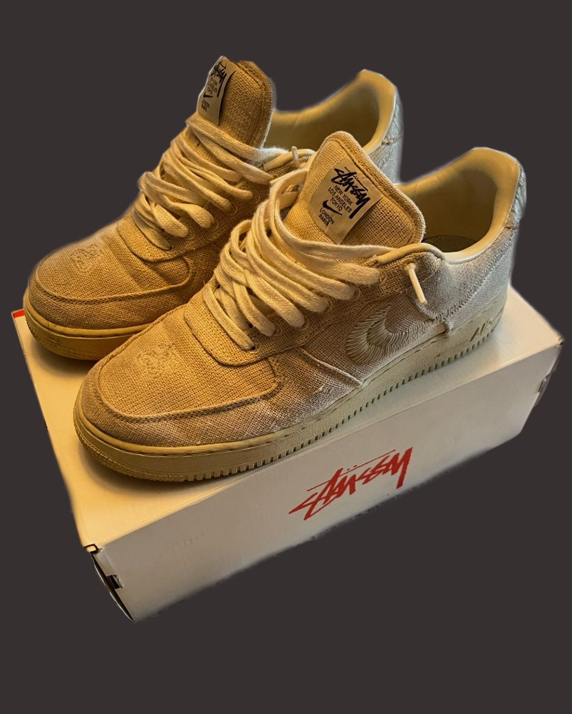 Nike × Stussy STUSSY FOSSIL AIR FORCE ONE Size US 10.5 / EU 43-44 - 1 Thumbnail
