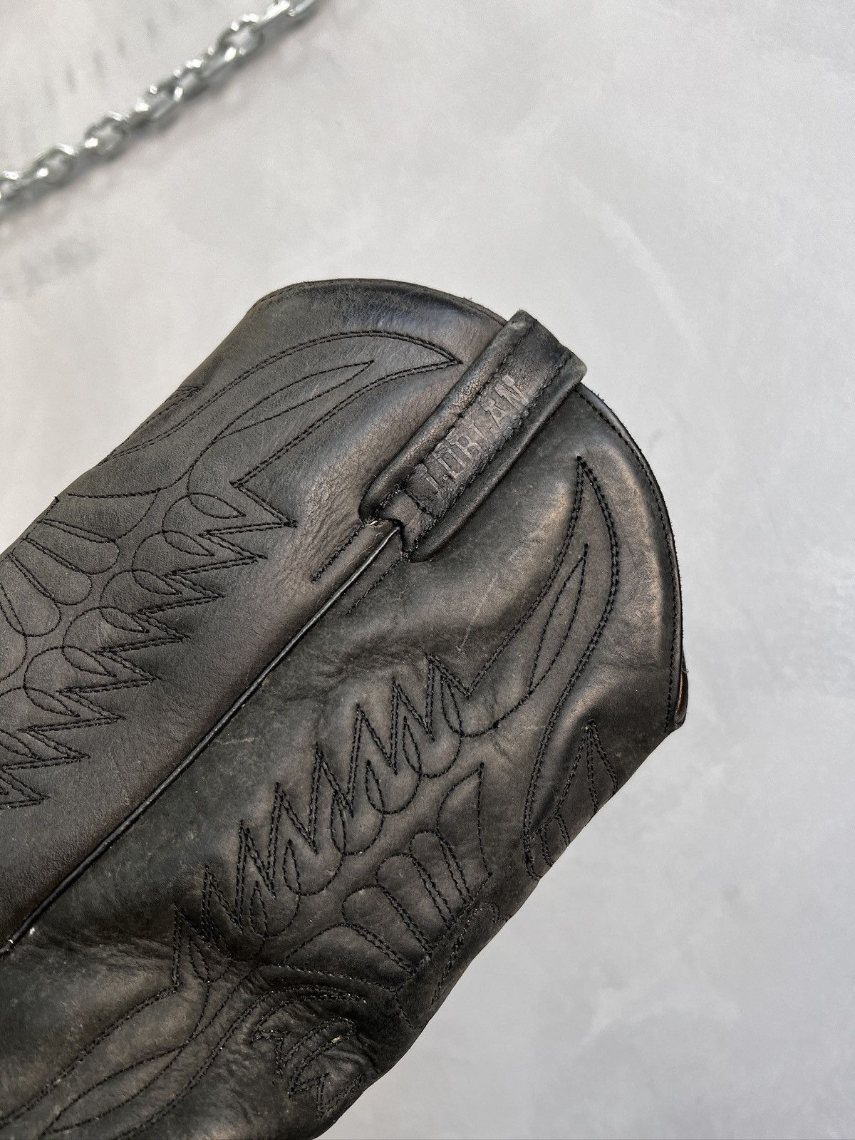 Western Rise Western High Leather Boots Moto 90’s Guidi retro style Size US 8 / EU 41 - 10 Thumbnail