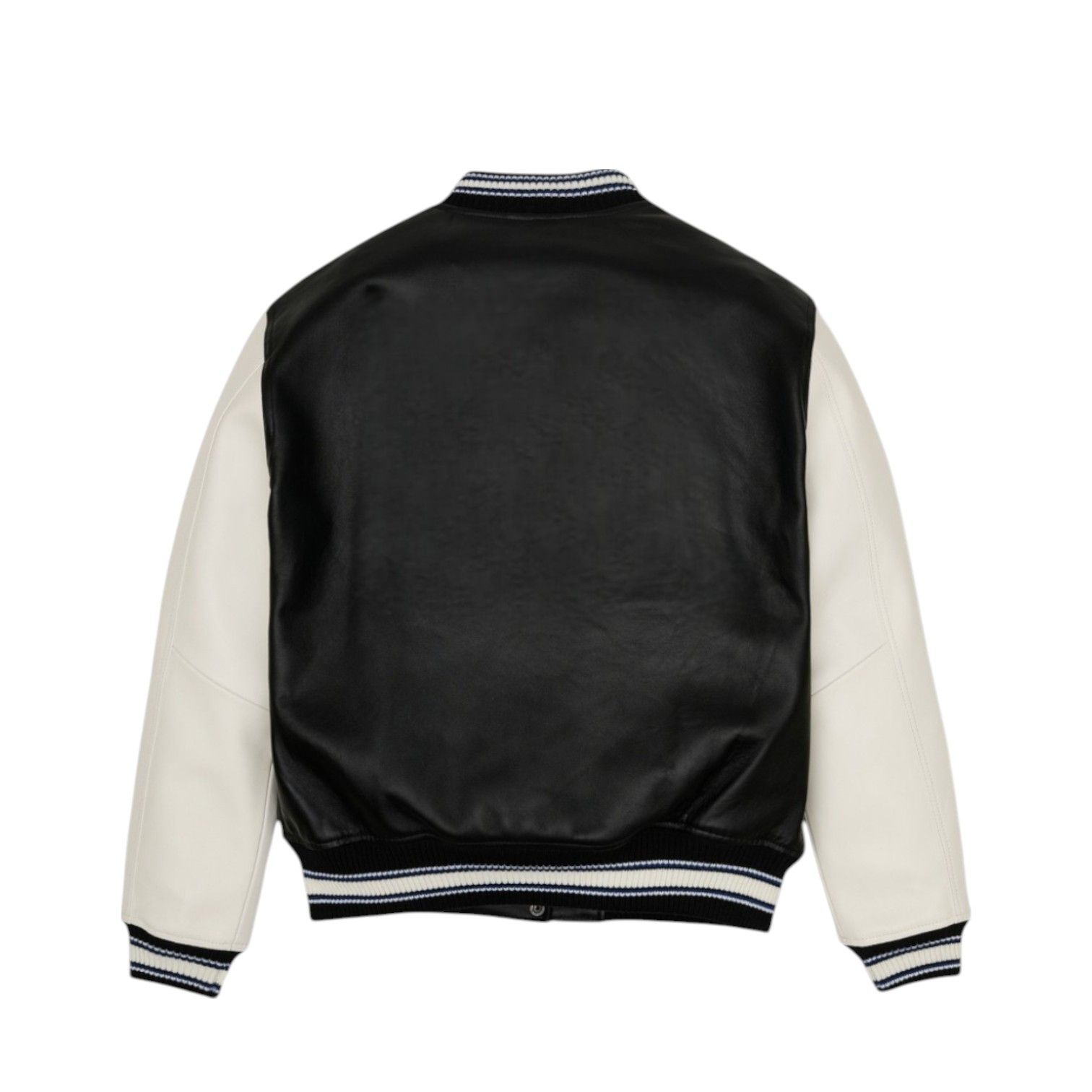 Vintage Wleti Varsity Vegan Leather Jacket–Cream Sleeves|Unisex Fit Size US M / EU 48-50 / 2 - 2 Thumbnail