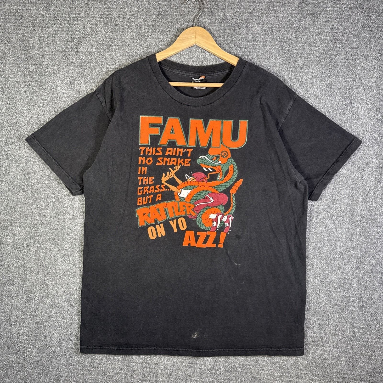 NCAA Vintage Florida Rattlers Shirt Mens XL Black 90s FAMU Size US XL / EU 56 / 4 - 1 Thumbnail