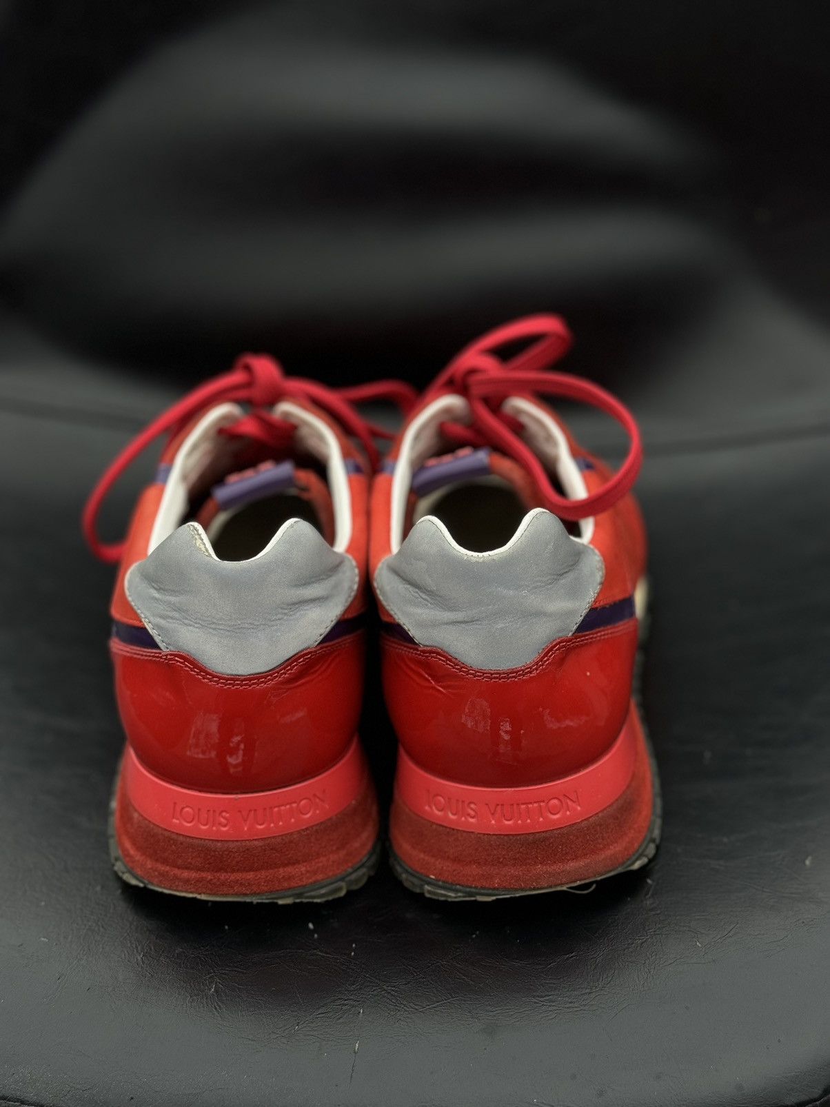 Louis Vuitton Louis Vuitton red suede trainers sneakers Size US 8 / IT 38 - 9 Thumbnail