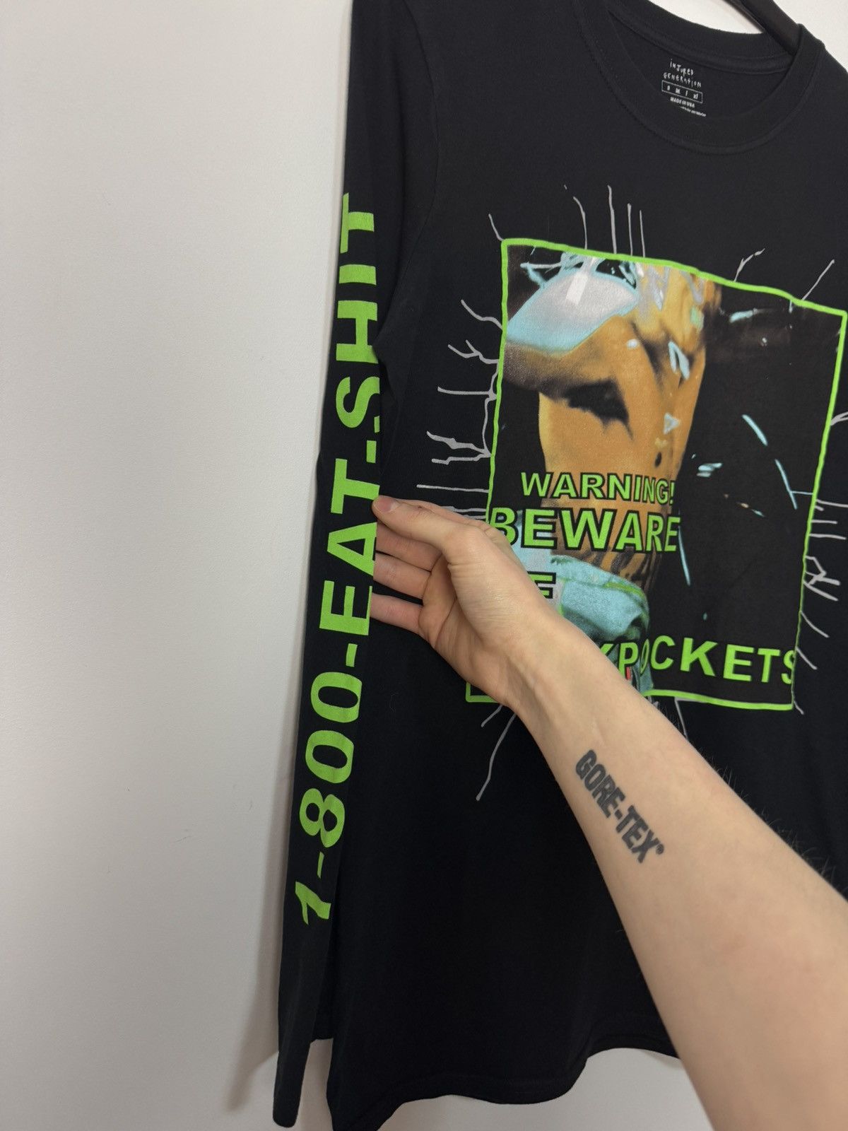 A$AP Rocky ASAP Rocky Europe Tour Longsleeve «Beware of Pickpockets” Size US M / EU 48-50 / 2 - 9 Thumbnail