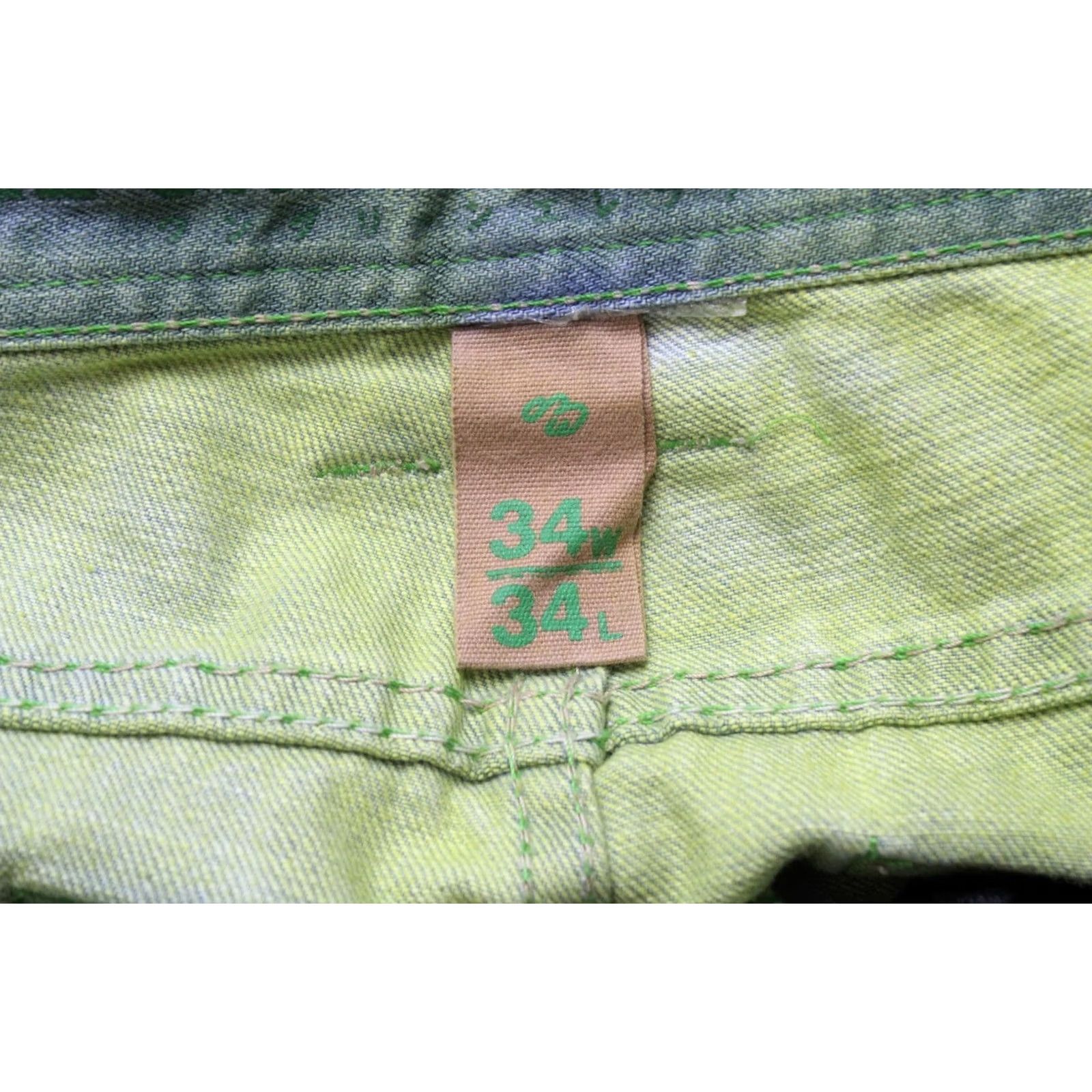 Vintage ONE GREEN ELEPHANT Chico Jeans Men's W34/L34 Ripped Distressed Button Blue Size US 34 / EU 50 - 7 Thumbnail