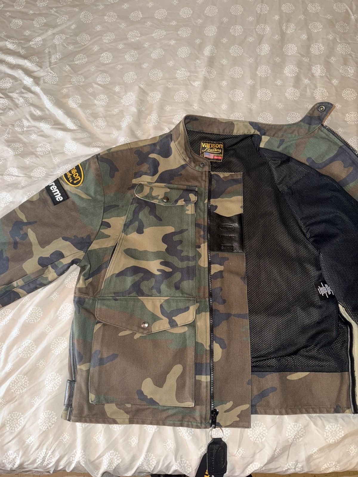 Supreme × Vanson Leathers Supreme Vanson leather cordura jacket Size US L / EU 52-54 / 3 - 5 Thumbnail