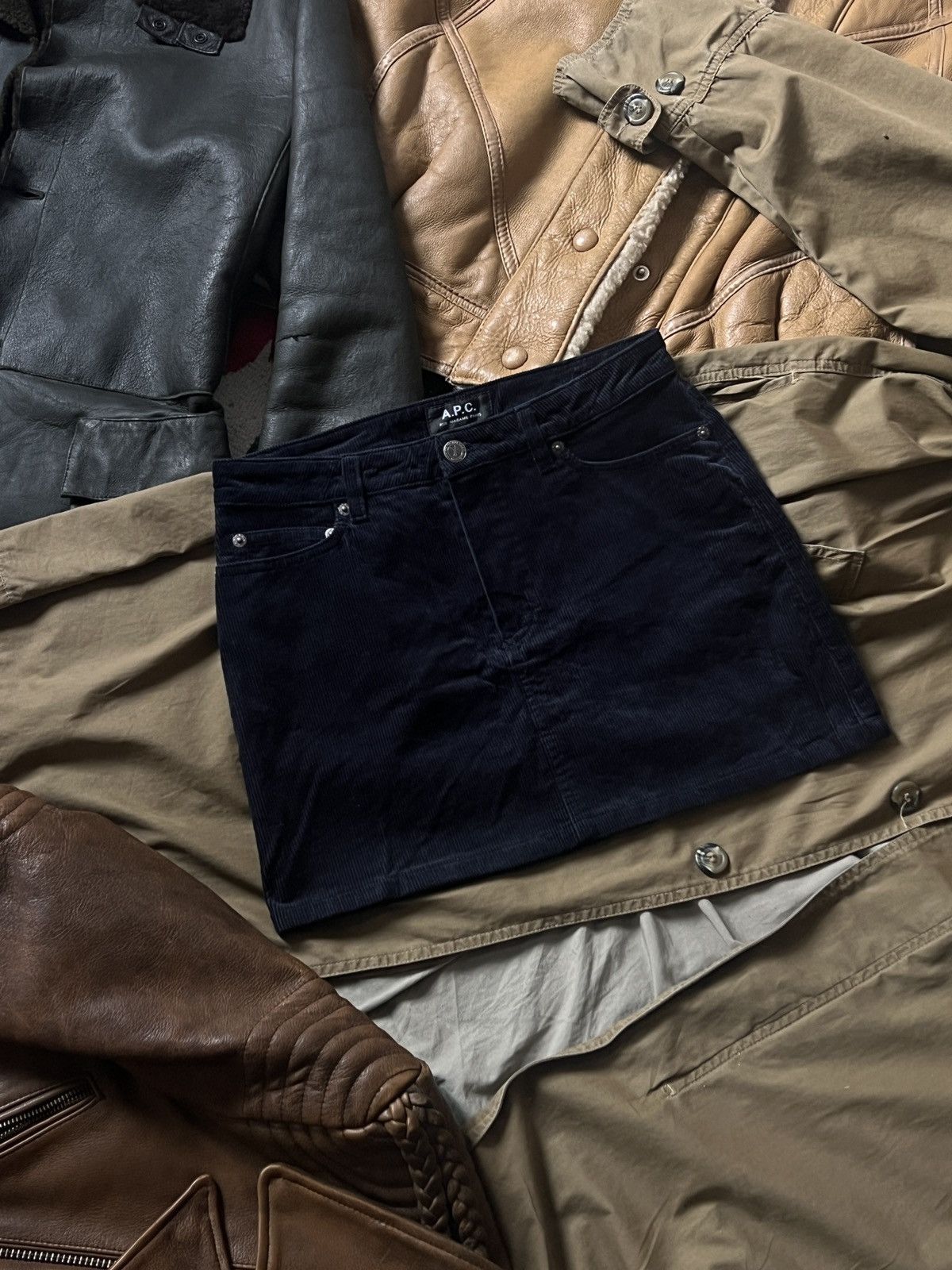 A.P.C. A.P.C. Navy Mini Skirt Y2K Size 25" / US 0 / IT 36 - 2 Thumbnail