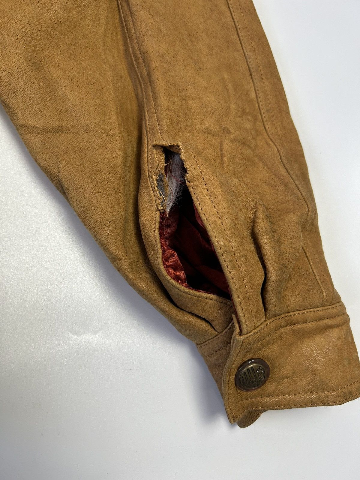 Genuine Leather × Leather × Vintage LEATHER BROWN BOMBER JACKET Size US M / EU 48-50 / 2 - 5 Thumbnail