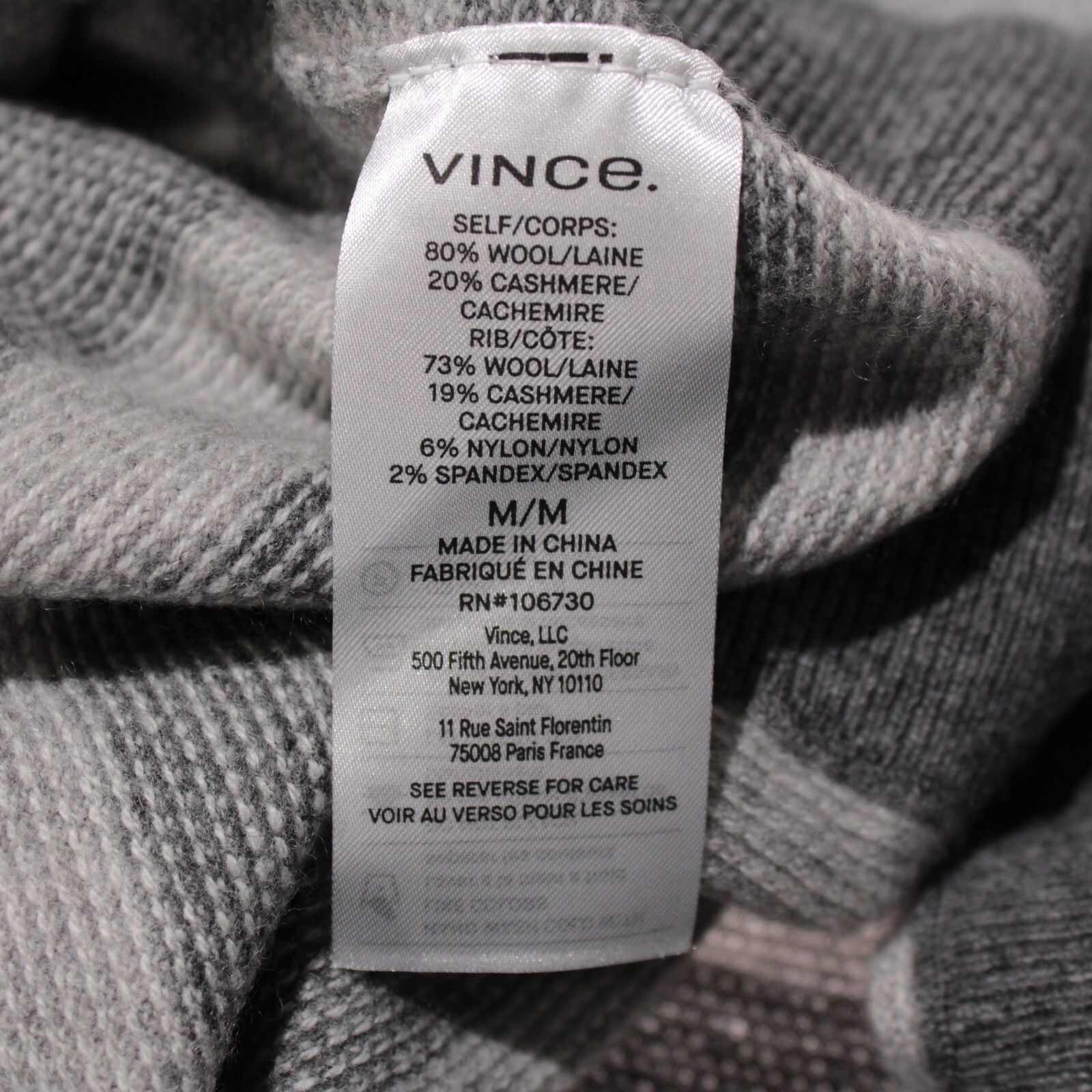 Vince Vince Sweater Size US M in Gray Size US M / EU 48-50 / 2 - 8 Thumbnail