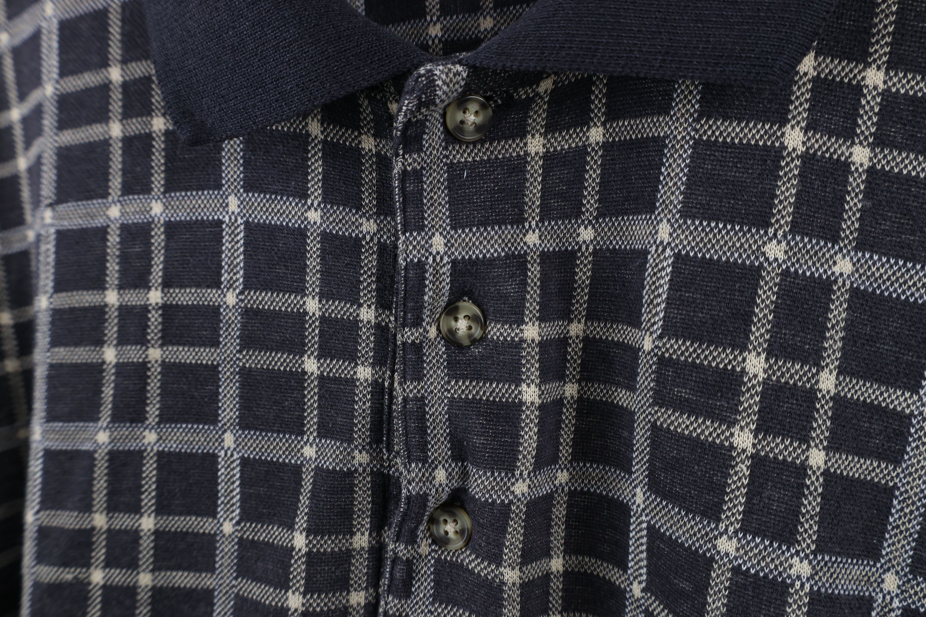 Vintage Vintage 90s Streetwear Long Sleeve Rugby Polo Shirt Plaid Size US XXL / EU 58 / 5 - 5 Thumbnail