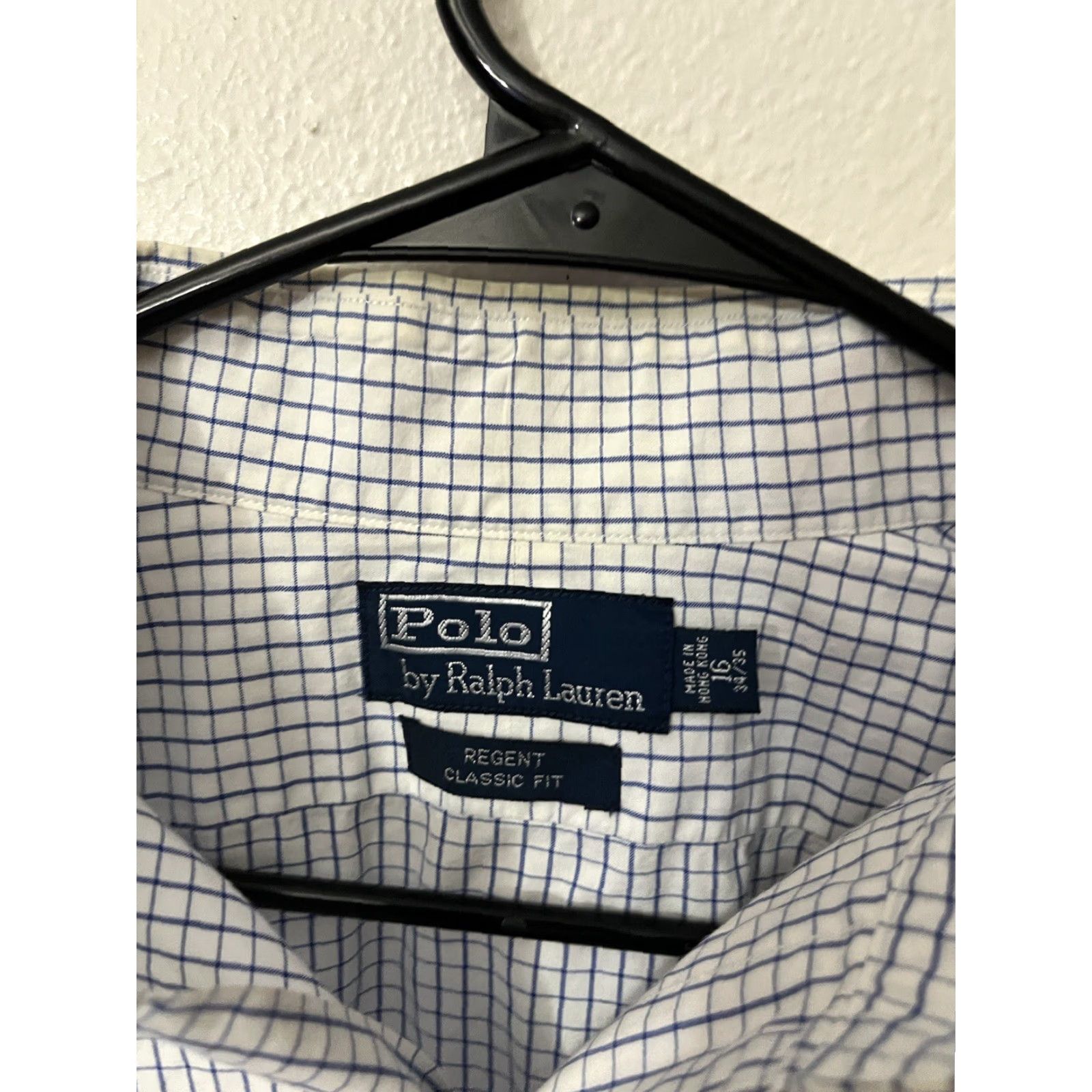 Polo Ralph Lauren VINTAGE Polo Ralph Lauren Mens Dress Shirt Long Sleeve Plaid Button Collar Classic Fit 16 Men Size 42R - 2 Thumbnail