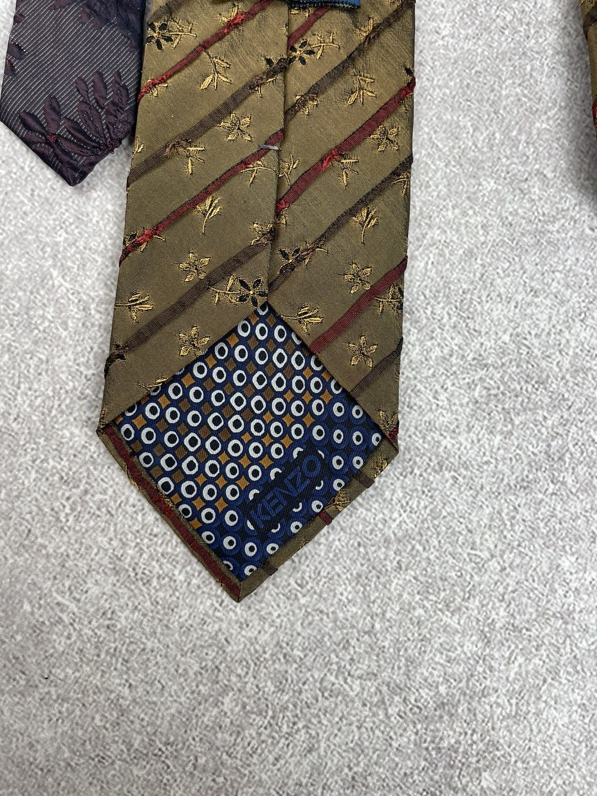 Kenzo × Vintage Vintage Kenzo Homme Printed Silk Tie Size ONE SIZE - 14 Thumbnail