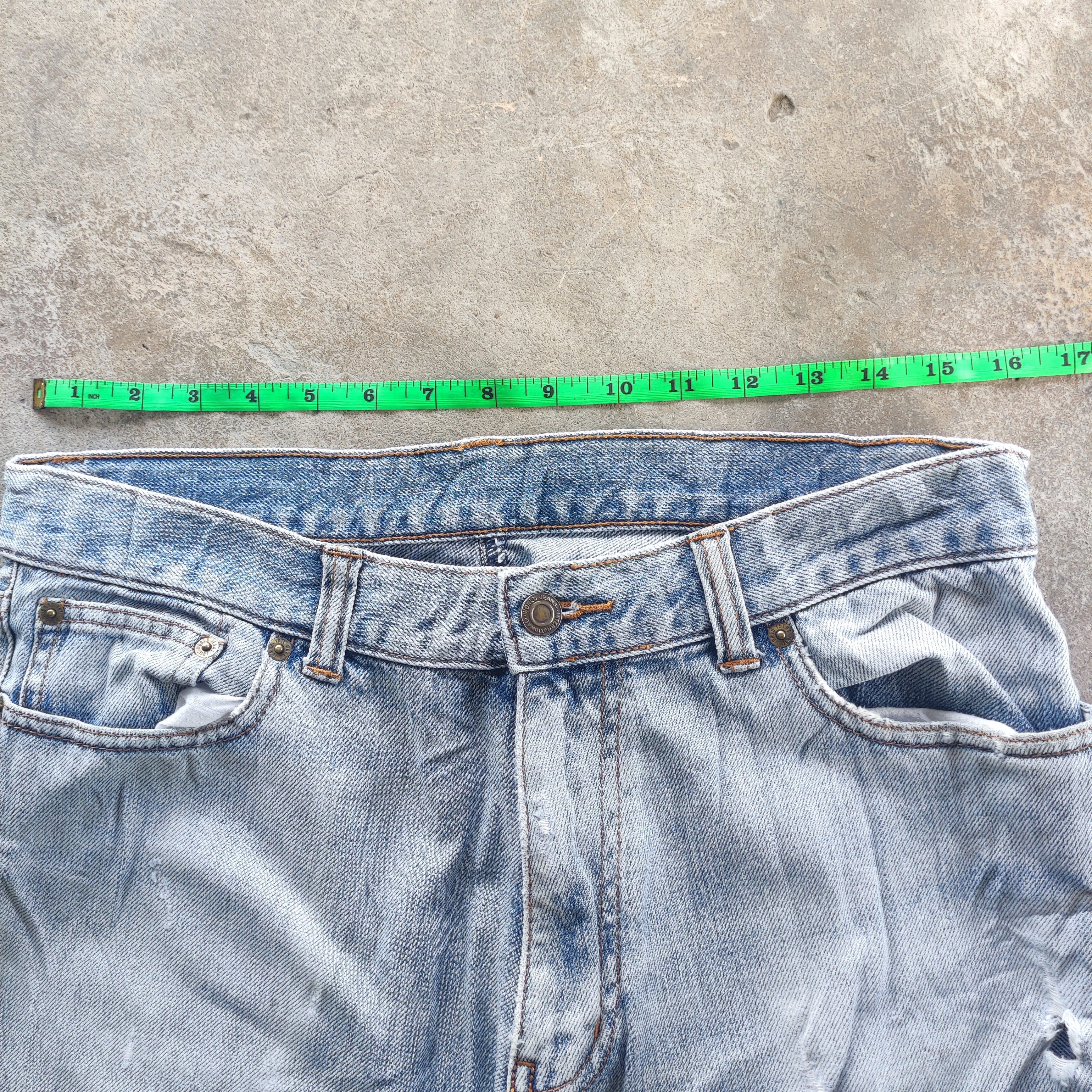 Japanese Brand Vintage Japanese Brand Jeans Faded Ripped Pants Size US 34 / EU 50 - 5 Thumbnail