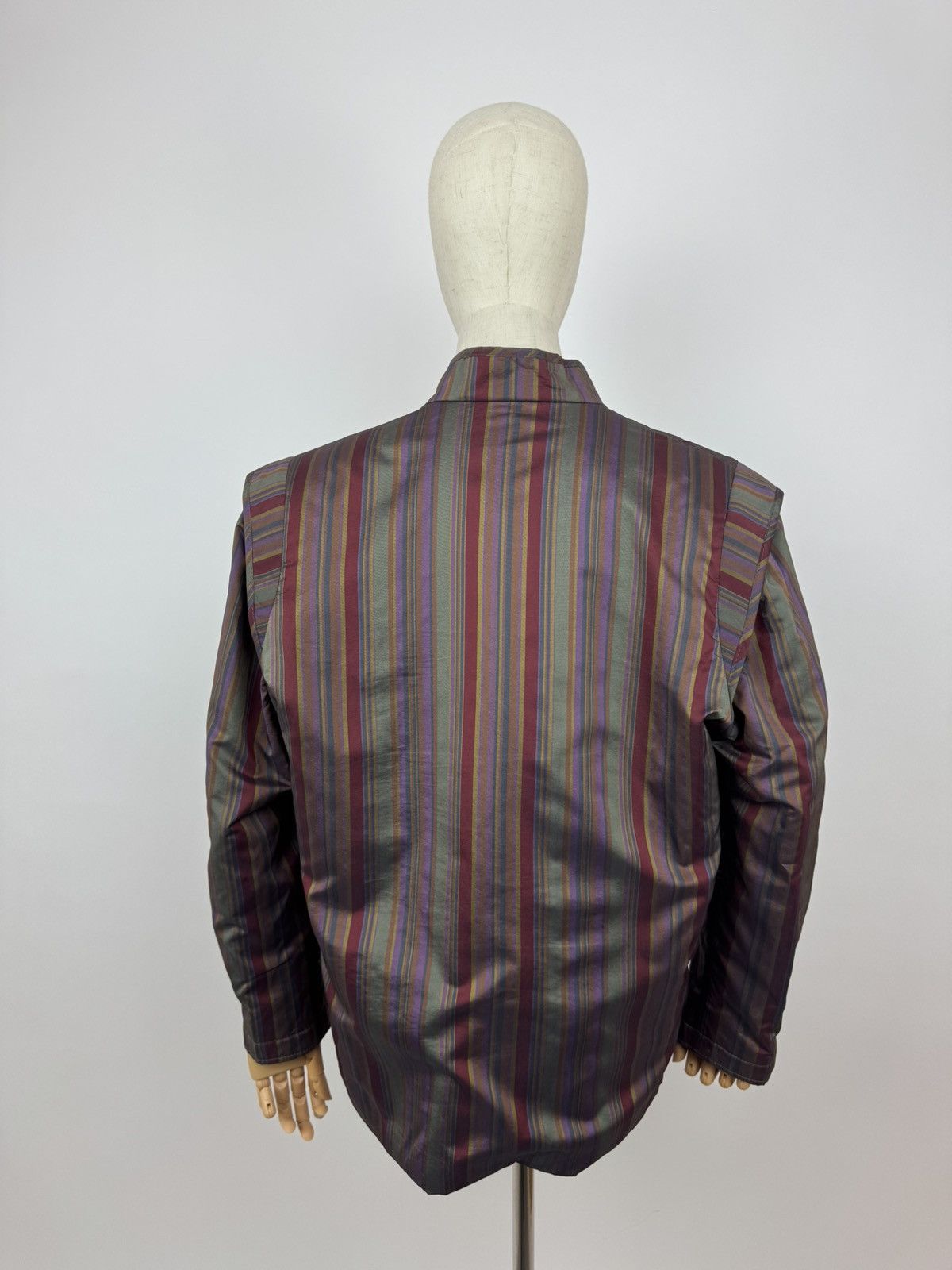 Other Alexon Striped Bomber jacket Vintage Made In Great Britain Size L / US 10 / IT 46 - 4 Thumbnail