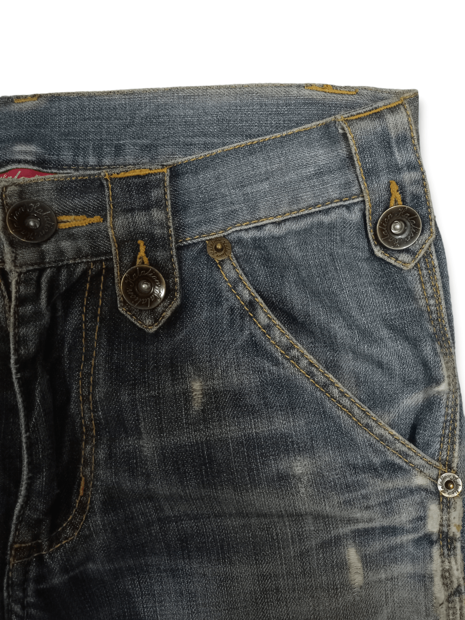 Japanese Brand Vintage Japanese Brand Buckle Back Loose Carpenter Pants Size US 30 / EU 46 - 7 Thumbnail