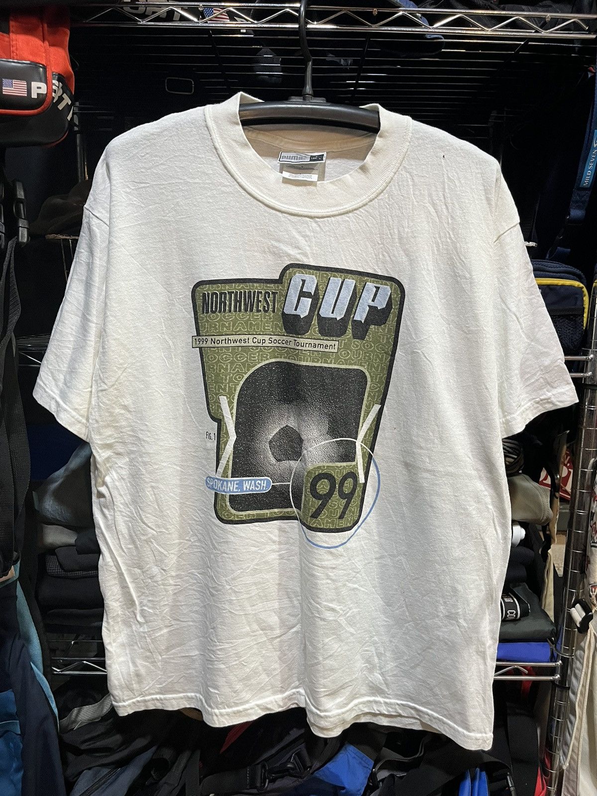 Puma Puma Northwest Cup Soccer Tee 1999s Size US L / EU 52-54 / 3 - 1 Thumbnail