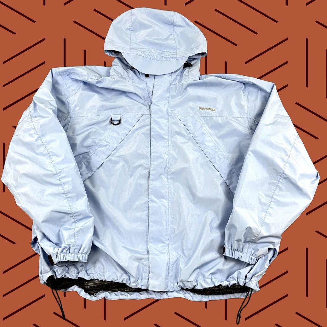Vintage VINTAGE is not applicable; FRABILL Jacket Mens 2XL Light Blue Ice Fishing Rain Coat Hooded Winter 3M Size US XXL / EU 58 / 5 - 1 Thumbnail