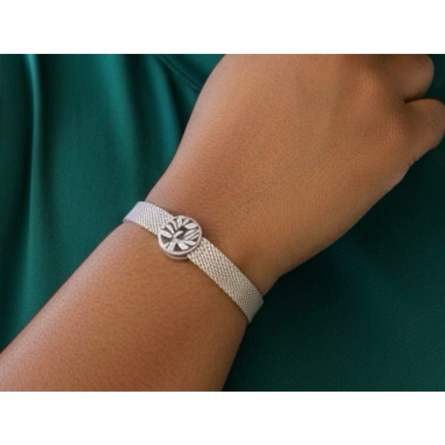 pandora Pandora S925 ALE Sterling Silver Mesh Bracelet 6.25" Charm Size ONE SIZE - 1 Thumbnail