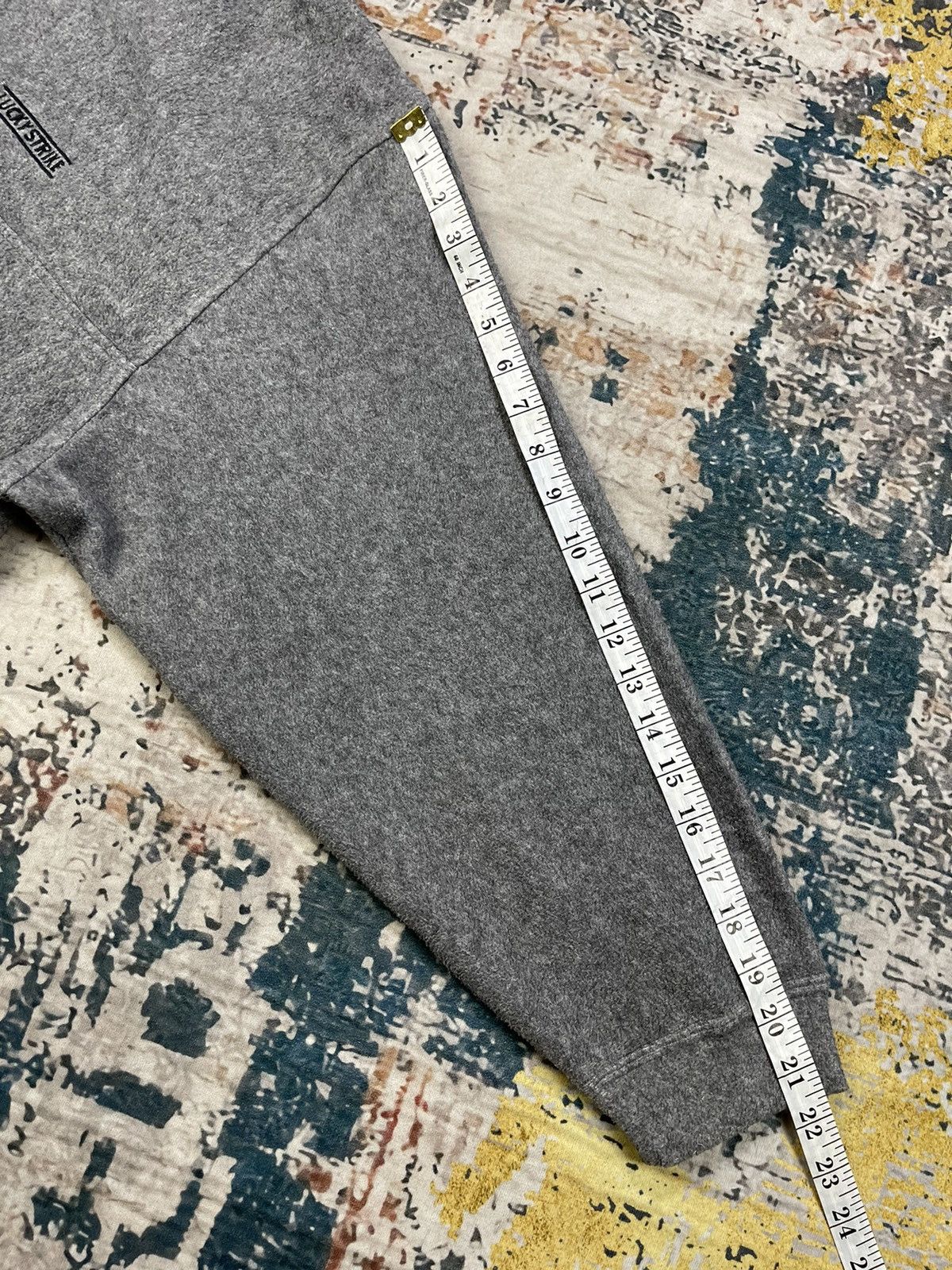 Vintage Vintage Lucky Strike Half Zipper Pull Over Sweatshirt Size US L / EU 52-54 / 3 - 11 Thumbnail