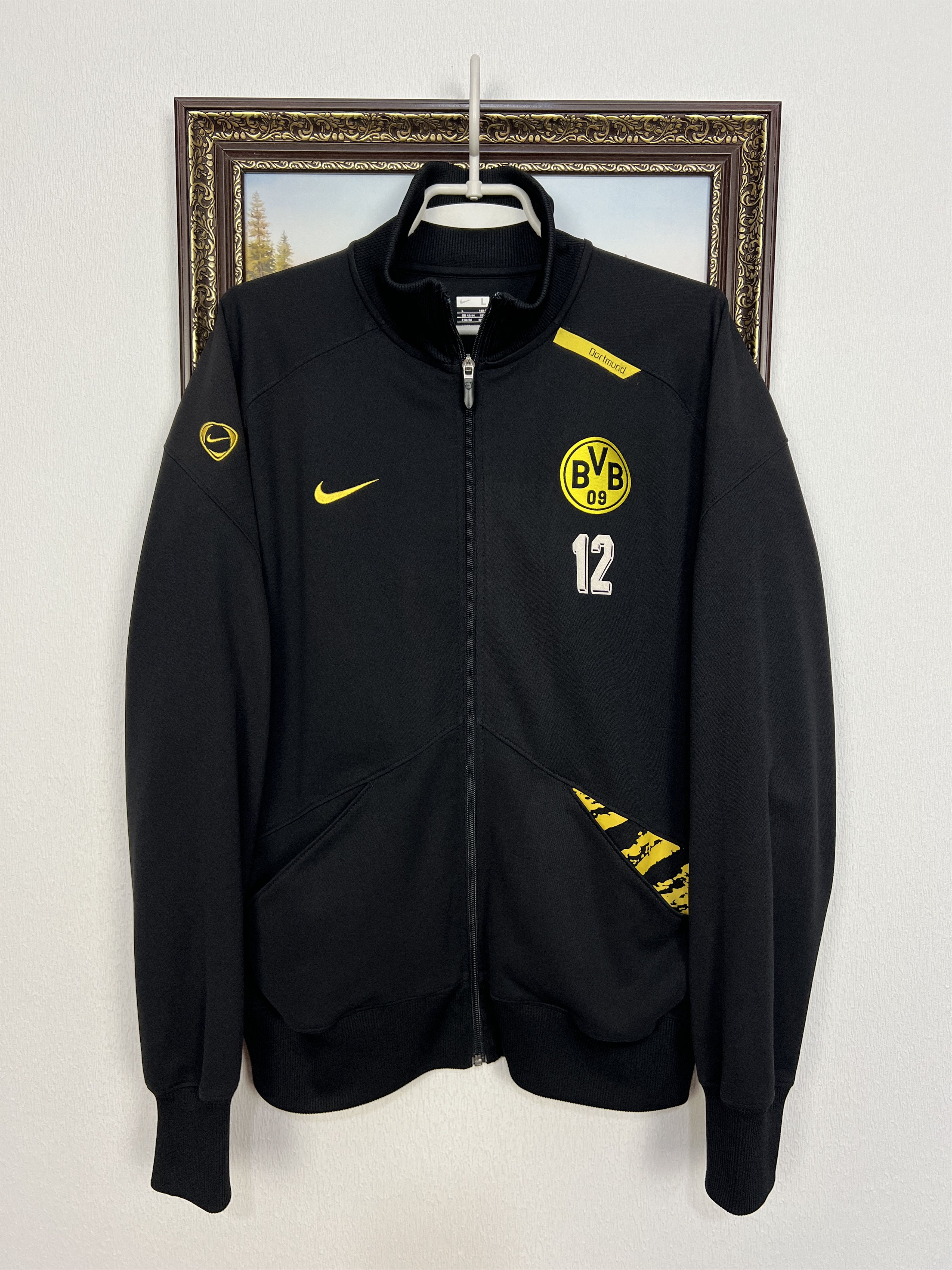 Nike Borussia Dortmund Football Track Top Jacket Player Issue Size US L / EU 52-54 / 3 - 1 Thumbnail