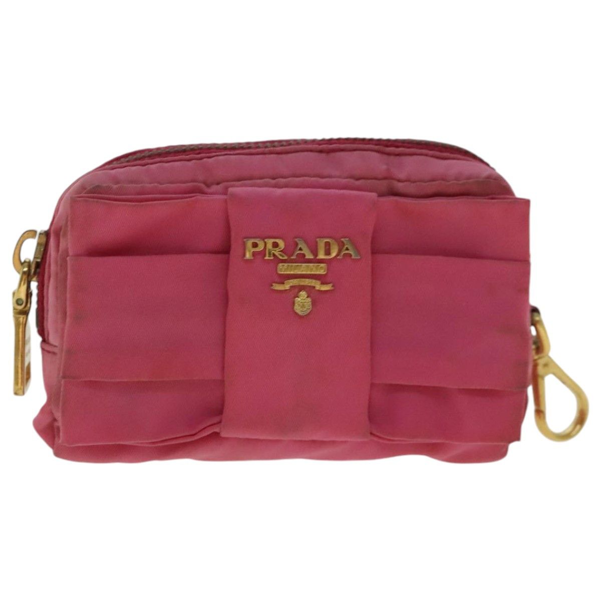 Prada Ribbon Pink Synthetic Clutch Bag (Pre-Owned) Size ONE SIZE - 1 Thumbnail