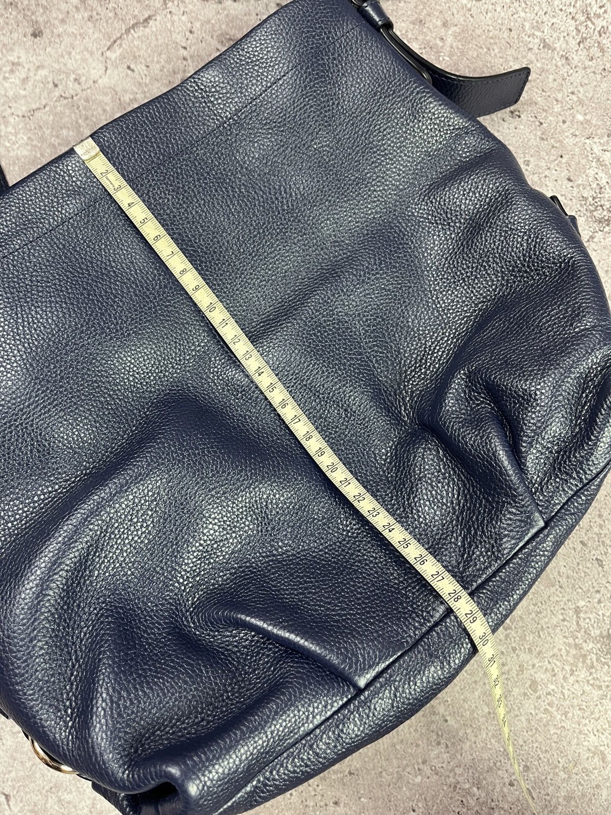 Coach Coach Navy Pebbled Leather Hobo Shoulder Bag Large Size ONE SIZE - 12 Thumbnail