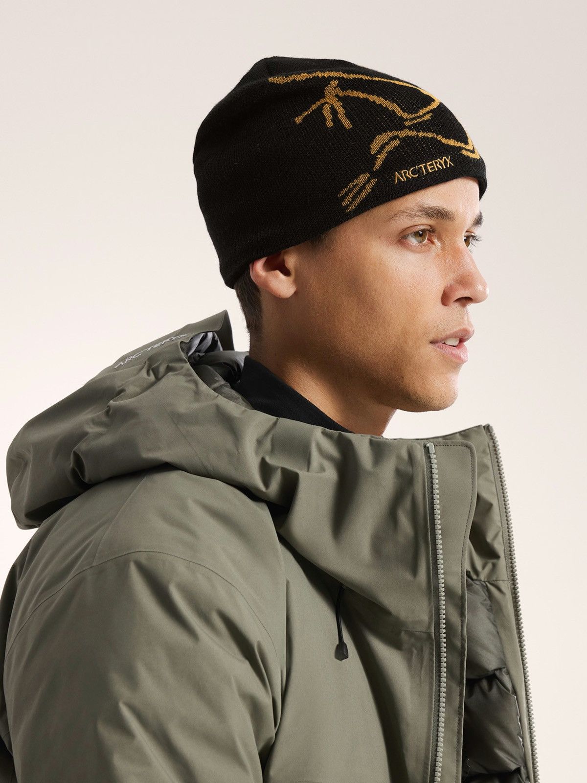 Arc'teryx Arc’teryx Bird Head Toque Beanie Black Gold 24K Size ONE SIZE - 2 Thumbnail