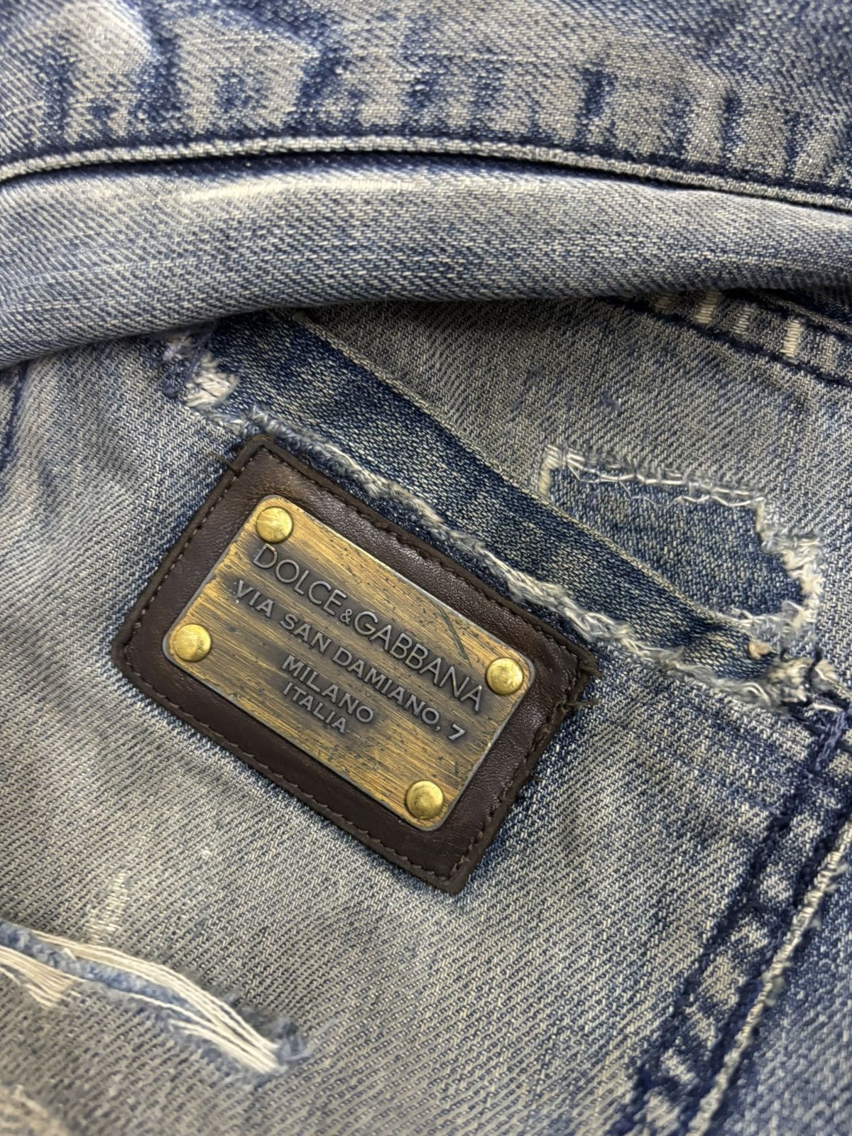 Dolce & Gabbana 🔥DOLCE & GABBANA THRASHED REPAIRED JEANS Size US 36 / EU 52 - 14 Thumbnail