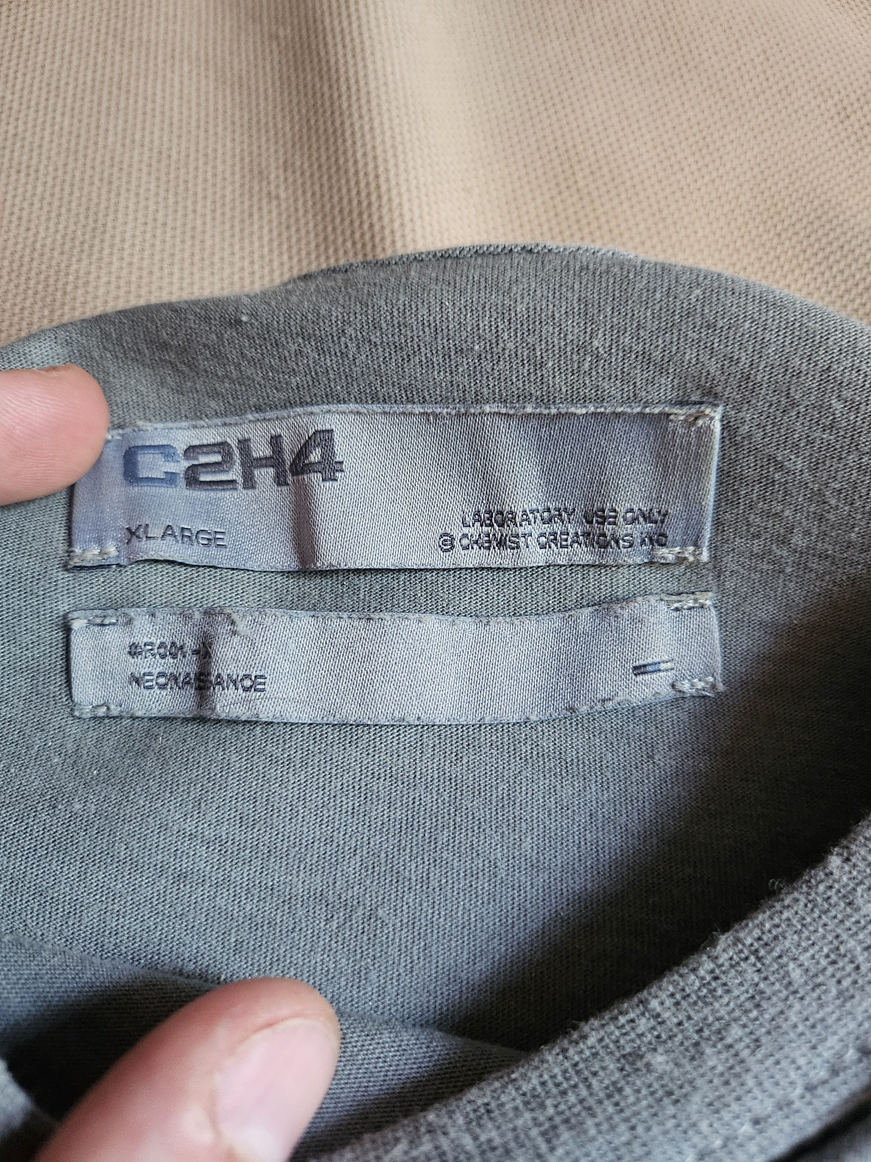C2H4 C2H4 Layered Long Sleeve Distressed Shirt Size US XL / EU 56 / 4 - 4 Thumbnail