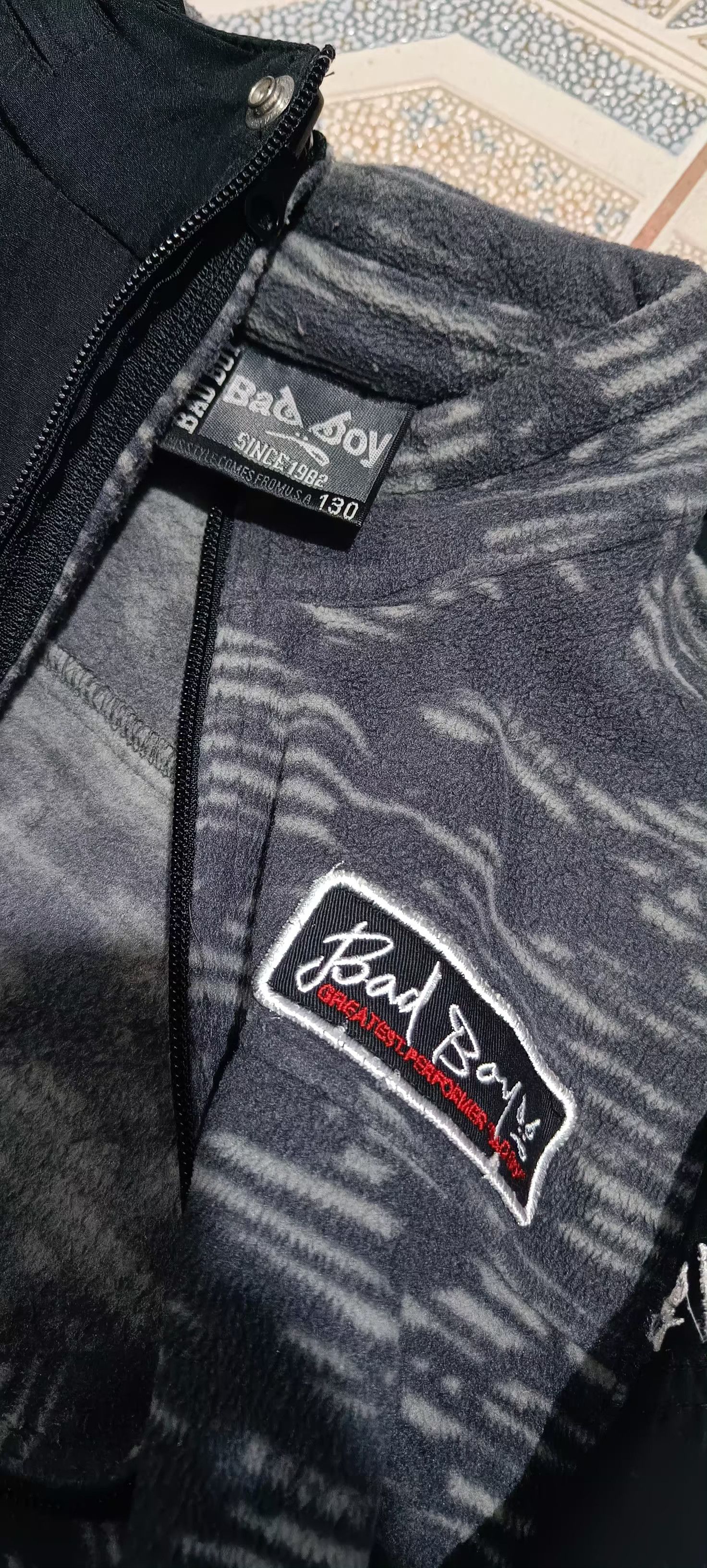 Japanese Brand 💥 VINTAGE BAD BOY💥 jacket for kids-130 Size US XXS / EU 40 - 10 Thumbnail