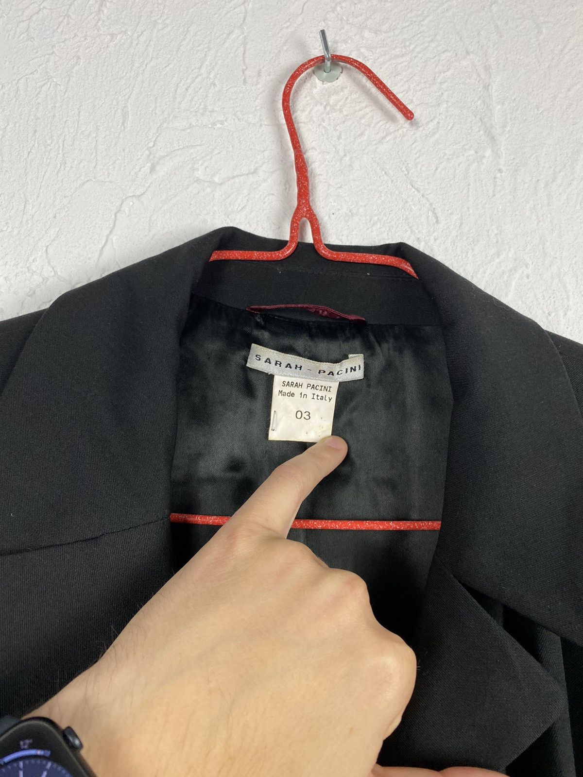 Sarah Pacini × Vintage Women’s Sarah Pacini Blazer Jacket Size 03 Size M / US 6-8 / IT 42-44 - 2 Thumbnail