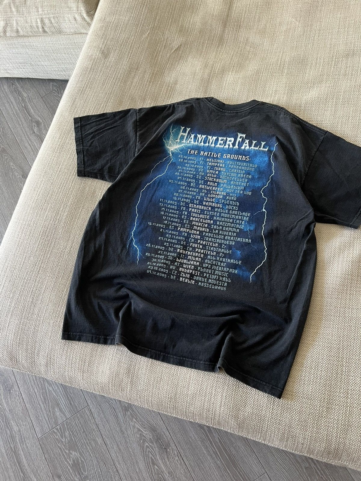 Band Tees × Vintage Vintage 💥 Hammer Fall Band Tee Size US XL / EU 56 / 4 - 11 Thumbnail