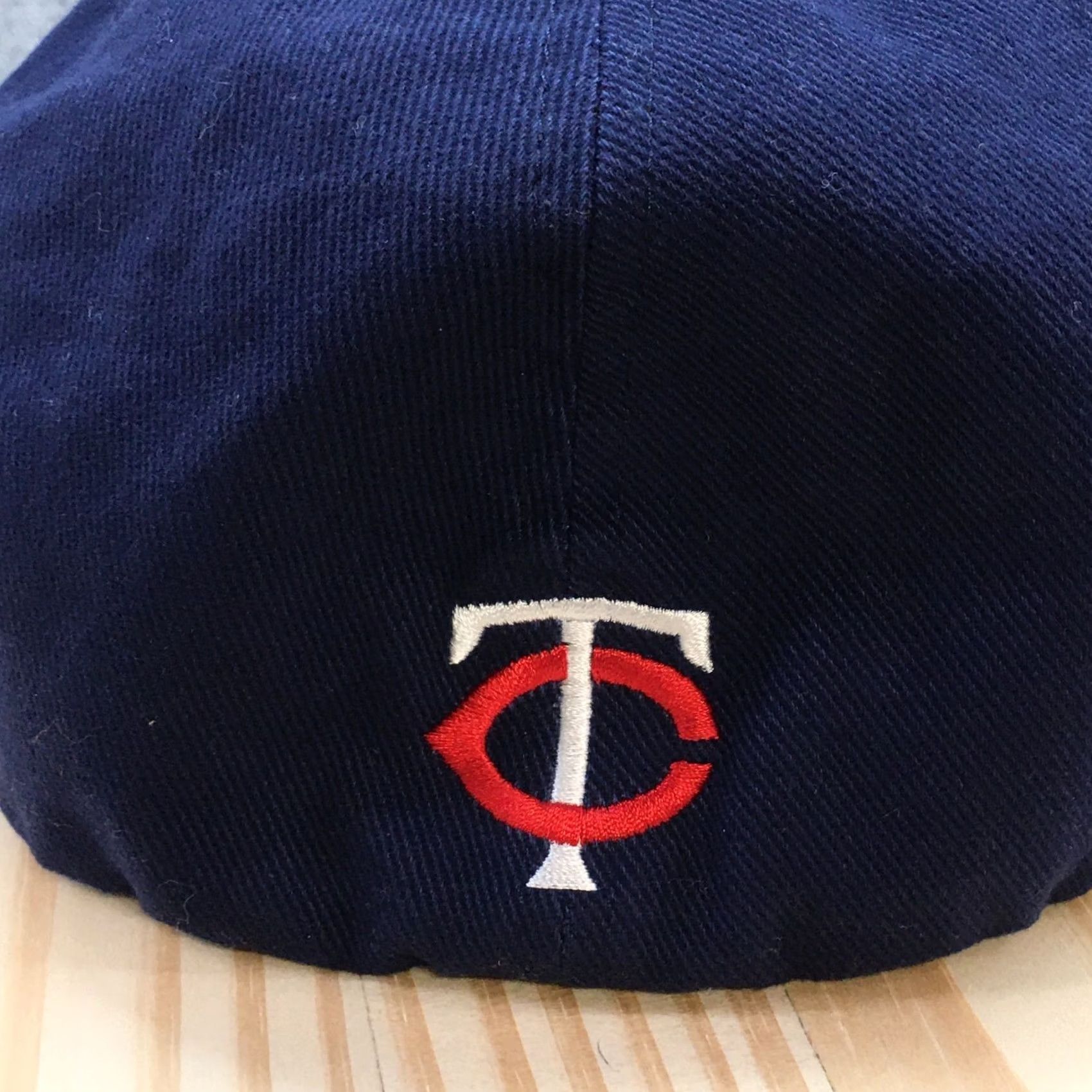 Twins Minnesota Twins Hat Mens Blue OS Fitted Curved Brim Embroidered Logo Size ONE SIZE - 7 Thumbnail