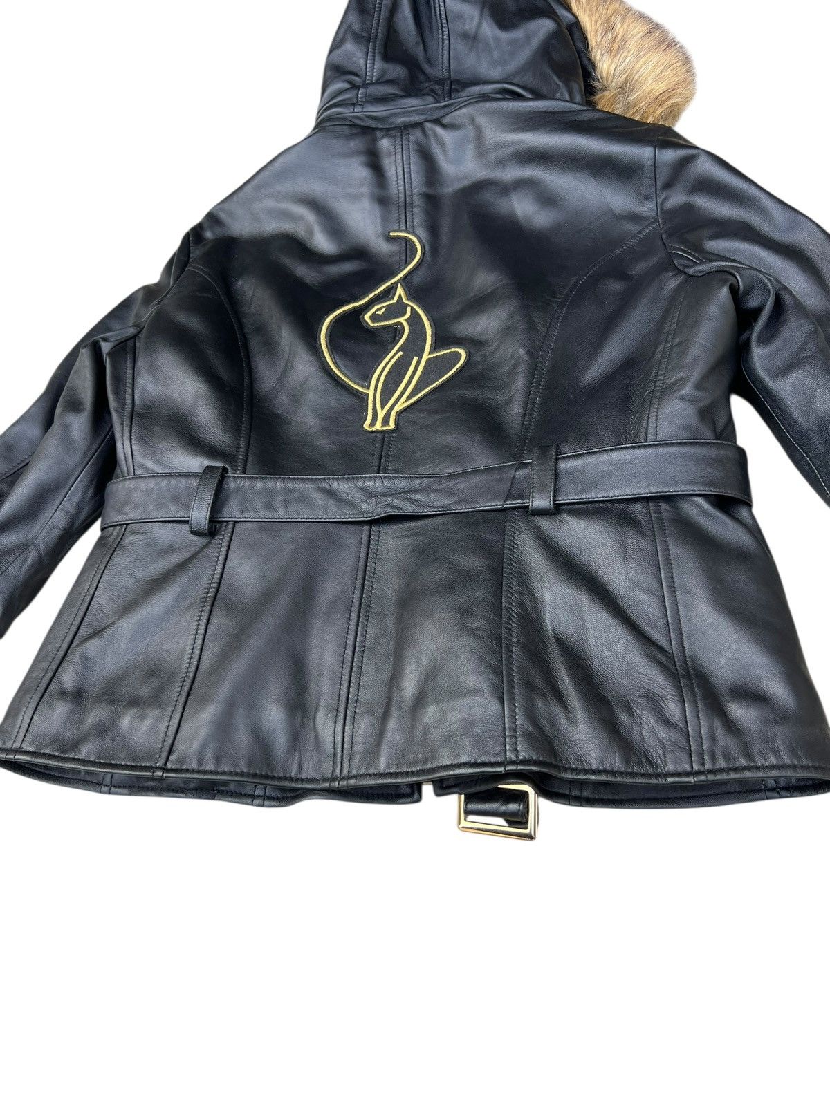 Leather Baby Phat Nappa Leather Jacket Hoodie Size L / US 10 / IT 46 - 20 Thumbnail
