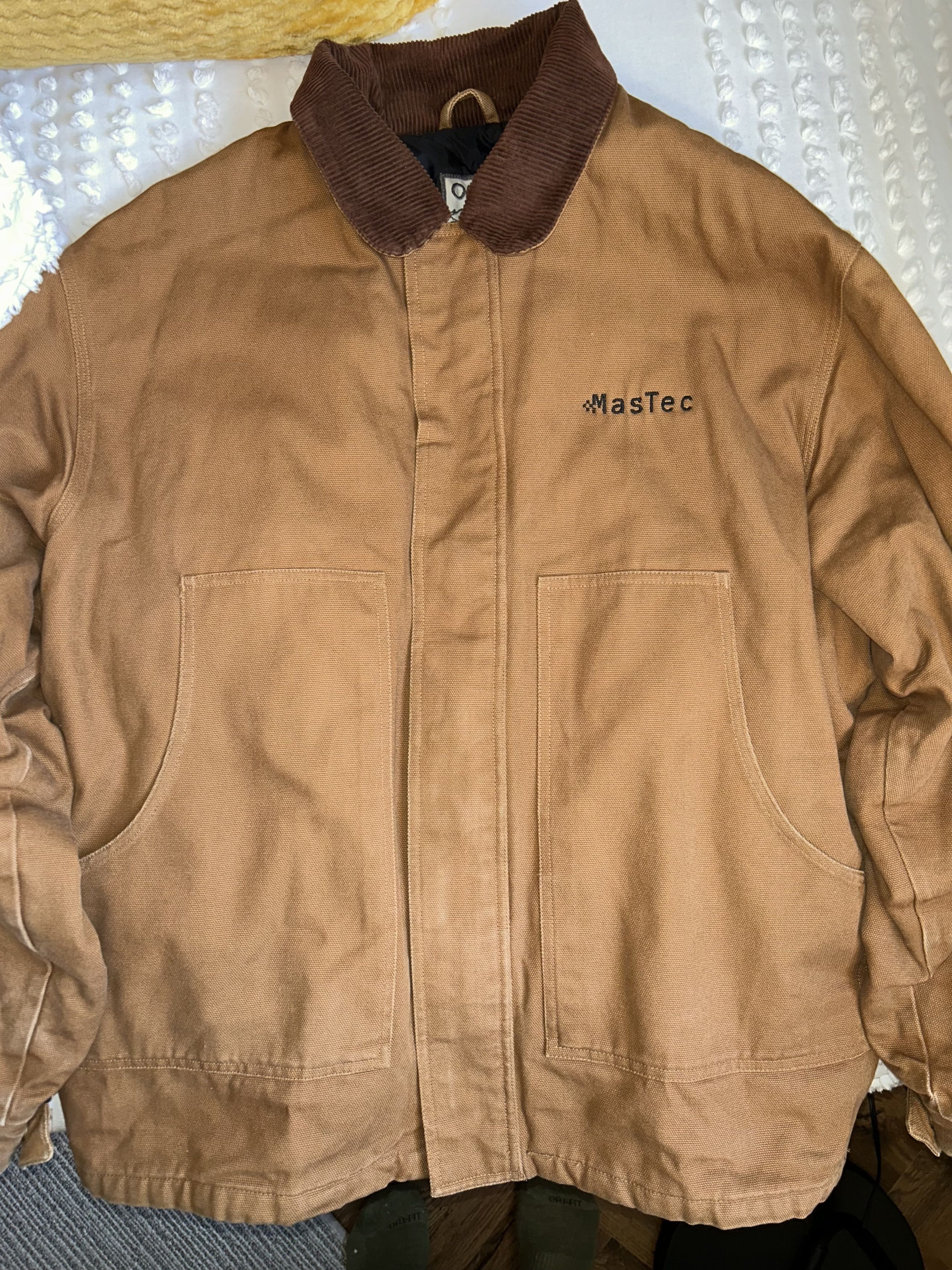 Carhartt Tan Canvas Work Coat Men’s L - Unisex Size US XL / EU 56 / 4 - 1 Thumbnail
