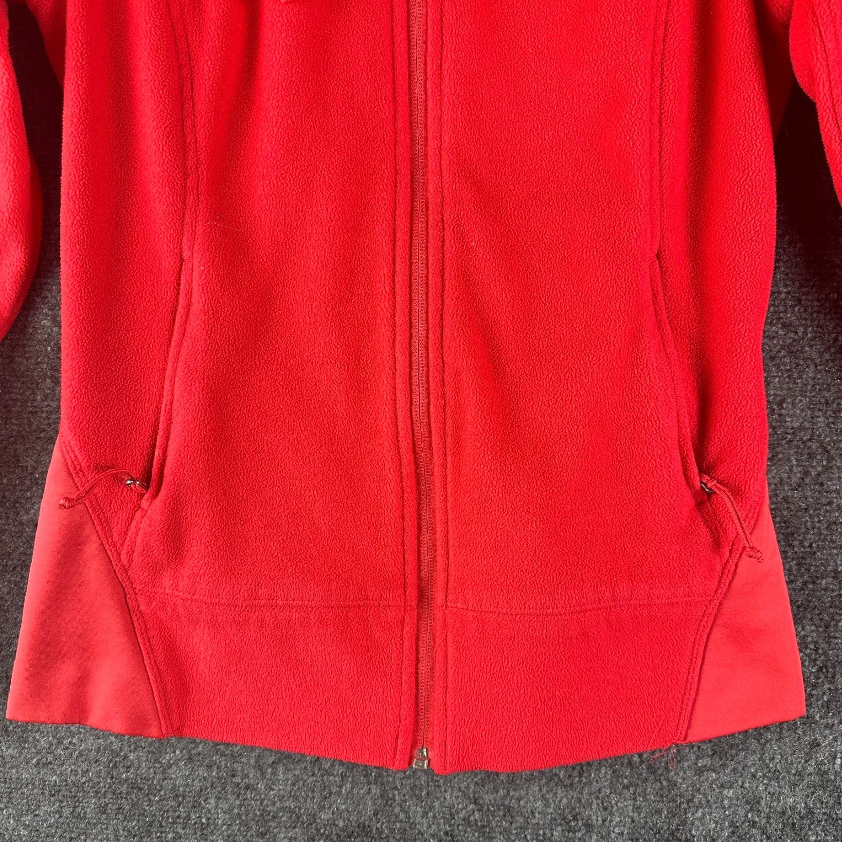 Logo 7 Columbia Jacket Womens XS Red Fleece Hooded Full Zip Pockets Logo Jacket Size XS / US 0-2 / IT 36-38 - 2 Thumbnail