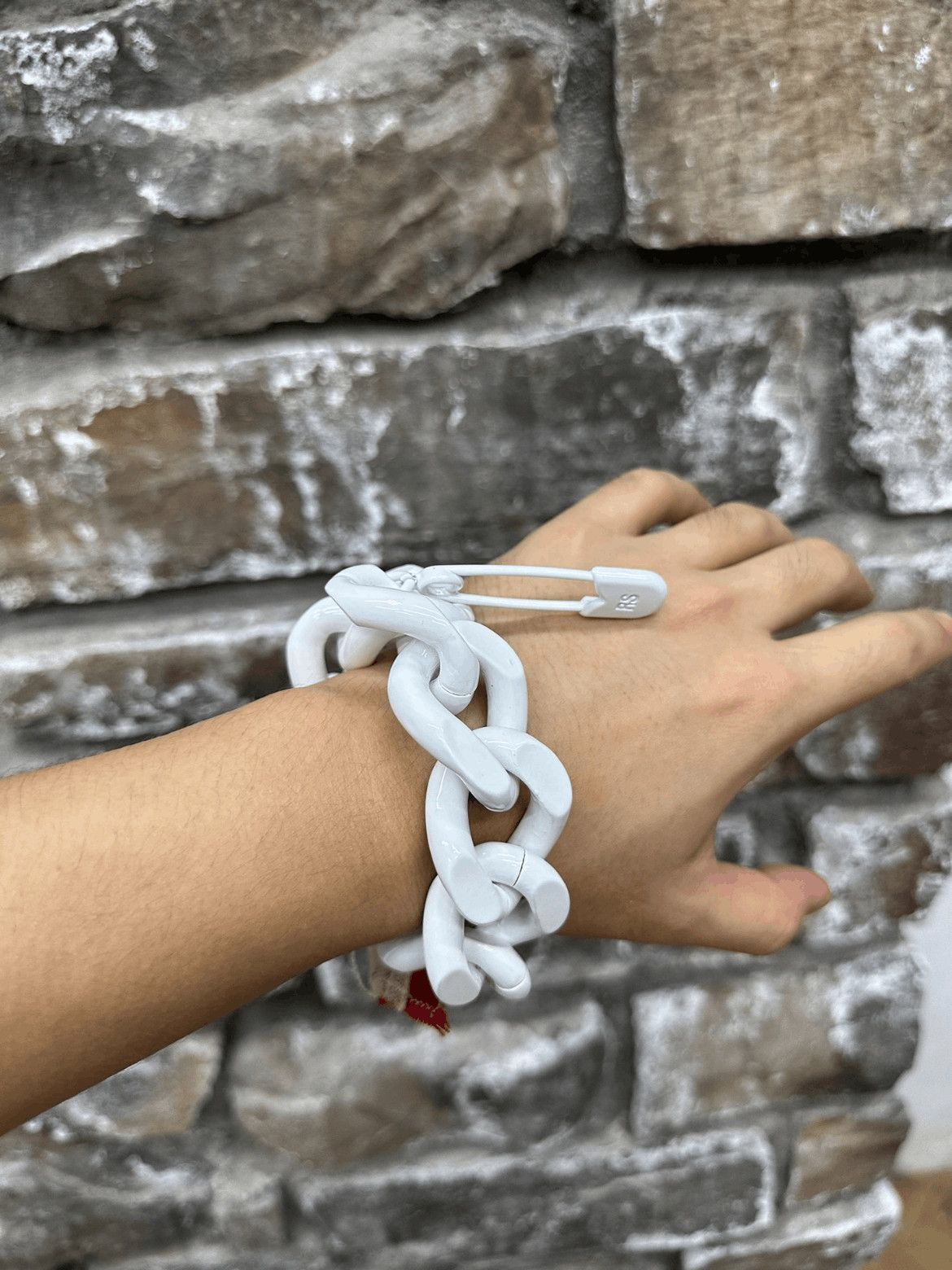 Raf Simons Raf Simons Raf Simons white chain bracelet-2506 Size ONE SIZE - 5 Thumbnail