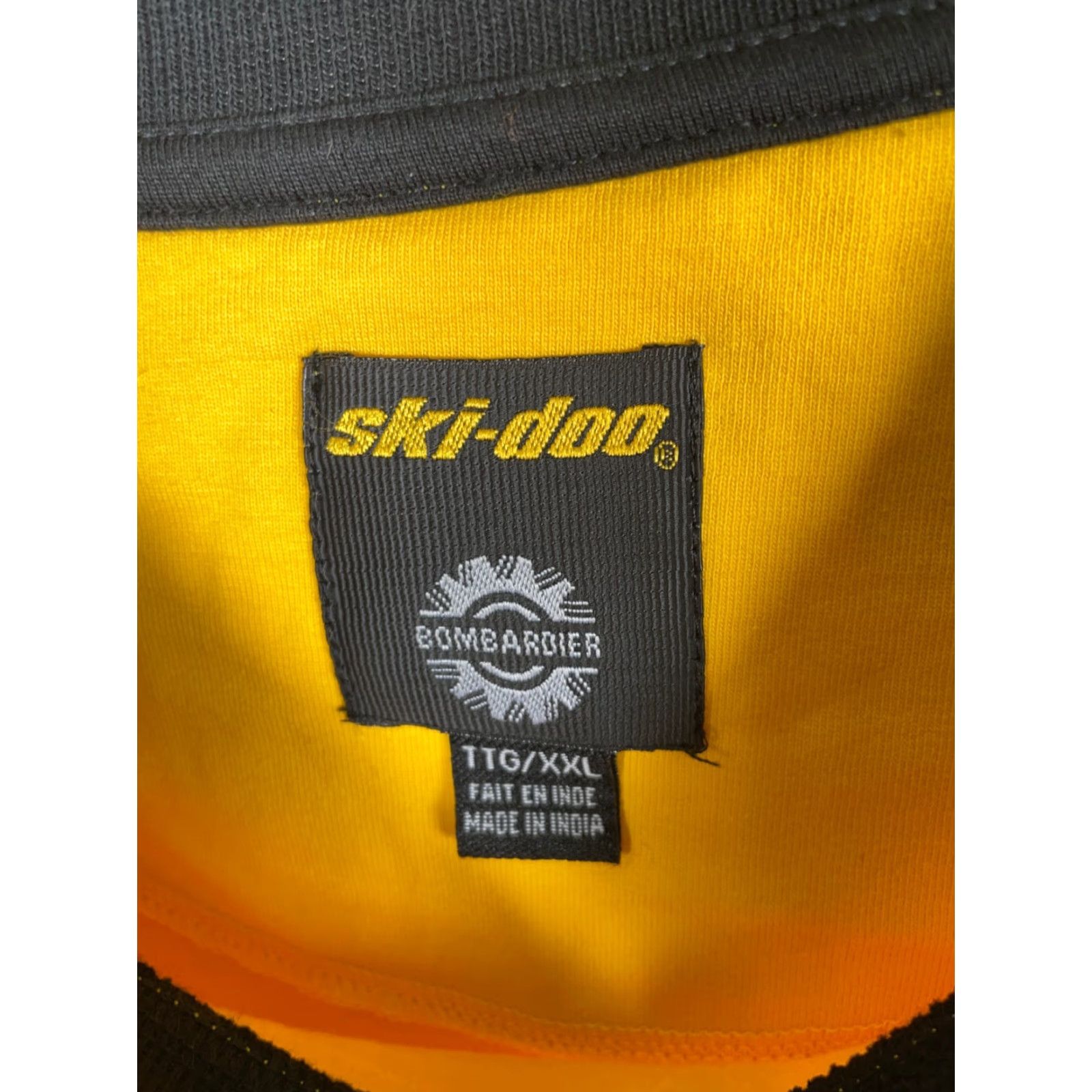 Vintage VINTAGE Ski-Doo Bombardier T-Shirt Adult 2XL Yellow Cotton Short Sleeve Crew Neck Men Graphic Print Heavyweight Logo Retro Outdoor Transportation Mens Size US XXL / EU 58 / 5 - 3 Thumbnail