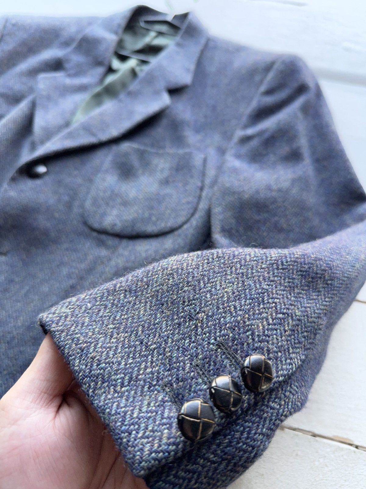 Burberry Vintage 90s Thomas Burberry Wool blazer Size US L / EU 52-54 / 3 - 8 Thumbnail