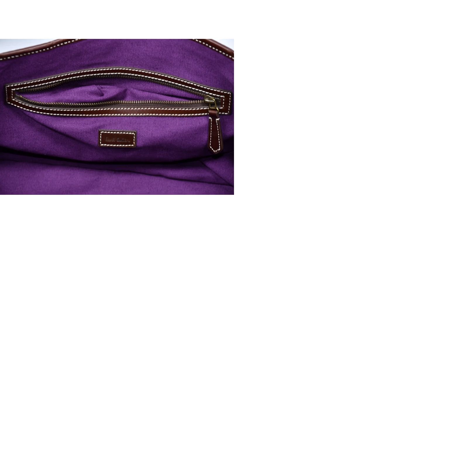 Paul Smith Paul Smith Striped Messenger Bag Multicoloured Men Large Cotton Leather Vintage: No Size ONE SIZE - 9 Thumbnail