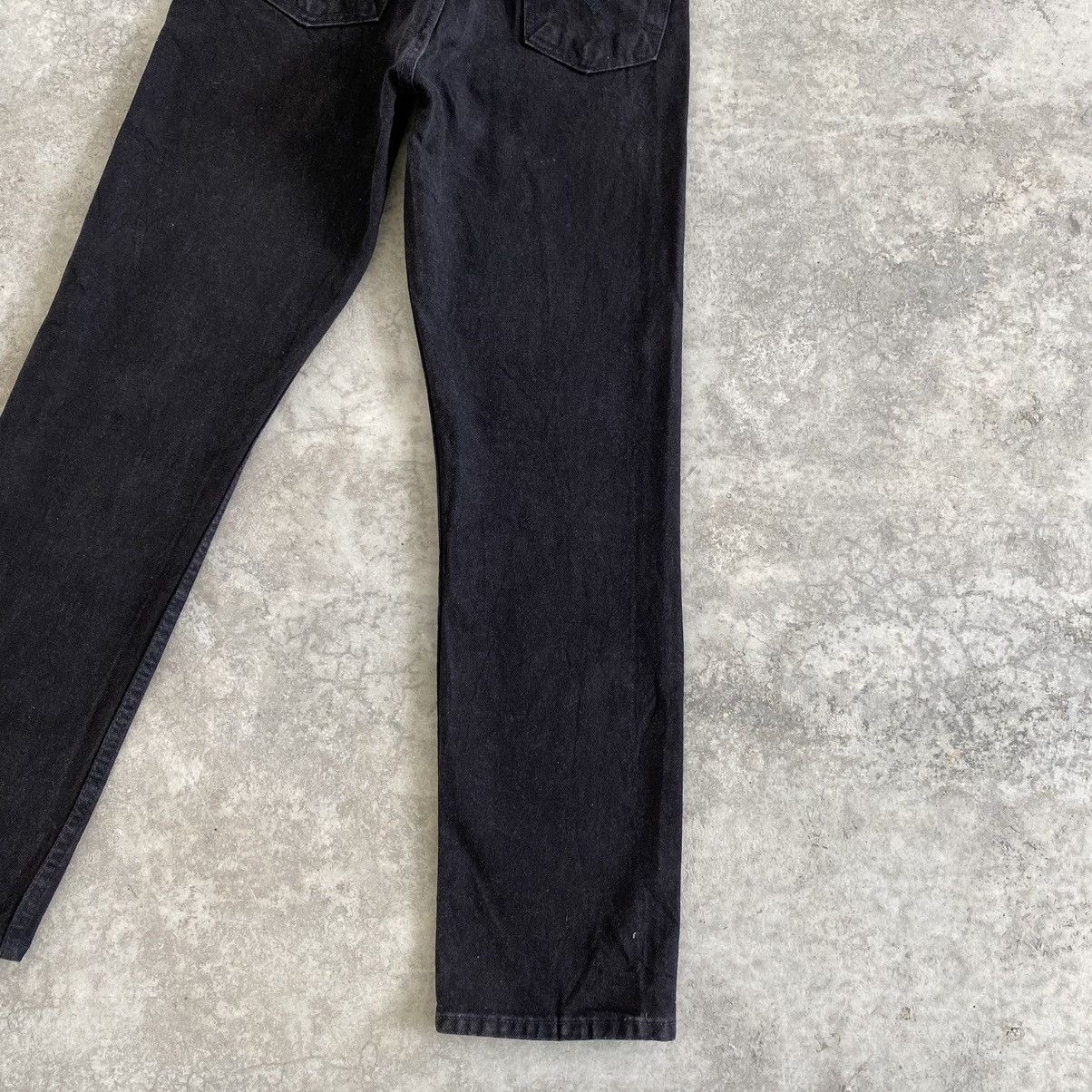 Levi's VTG 1995 Levis 505 Orange Tab Straight Leg Black Denim Size US 31 - 19 Thumbnail