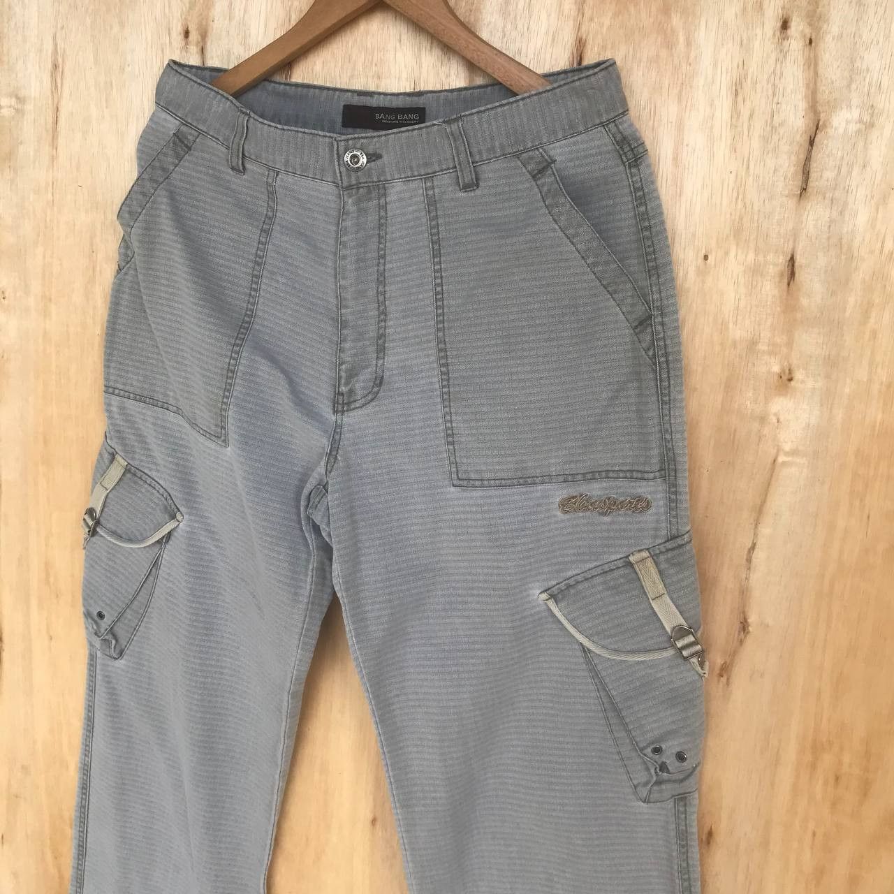 20471120 W30x28.5 BANG BANG Ash grey cargo military straight leg Size US 30 / EU 46 - 9 Thumbnail
