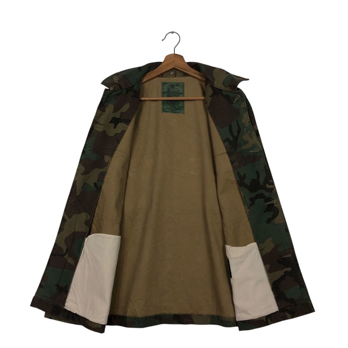Japanese Brand 📌Vintage Chore Jacket Camouflage Back Number Issey Miyake Size US L / EU 52-54 / 3 - 14 Thumbnail