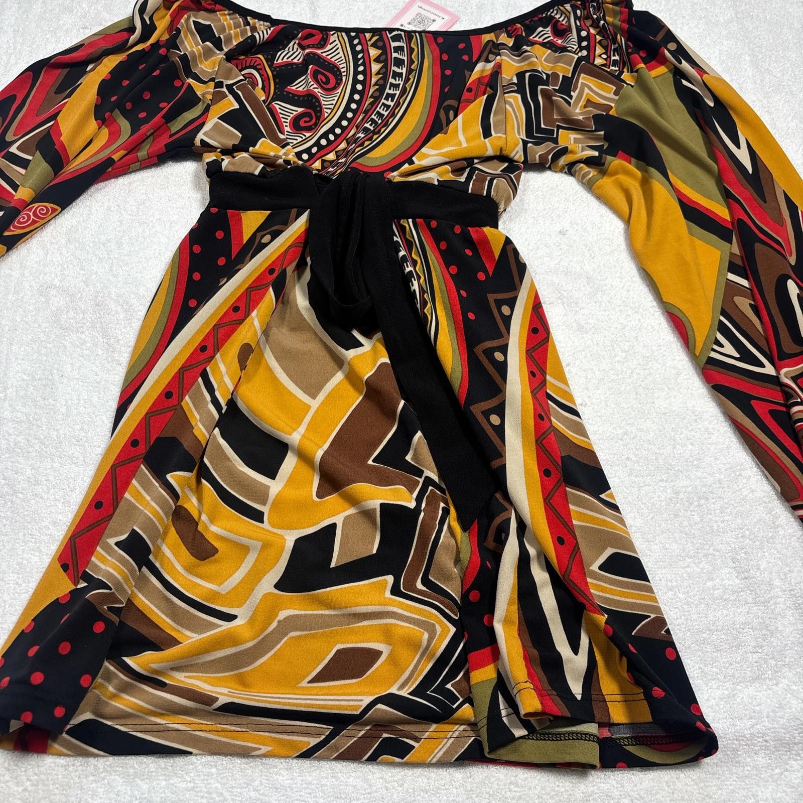 Other y2k tie back bright colored flowy blouse Size ONE SIZE - 4 Thumbnail
