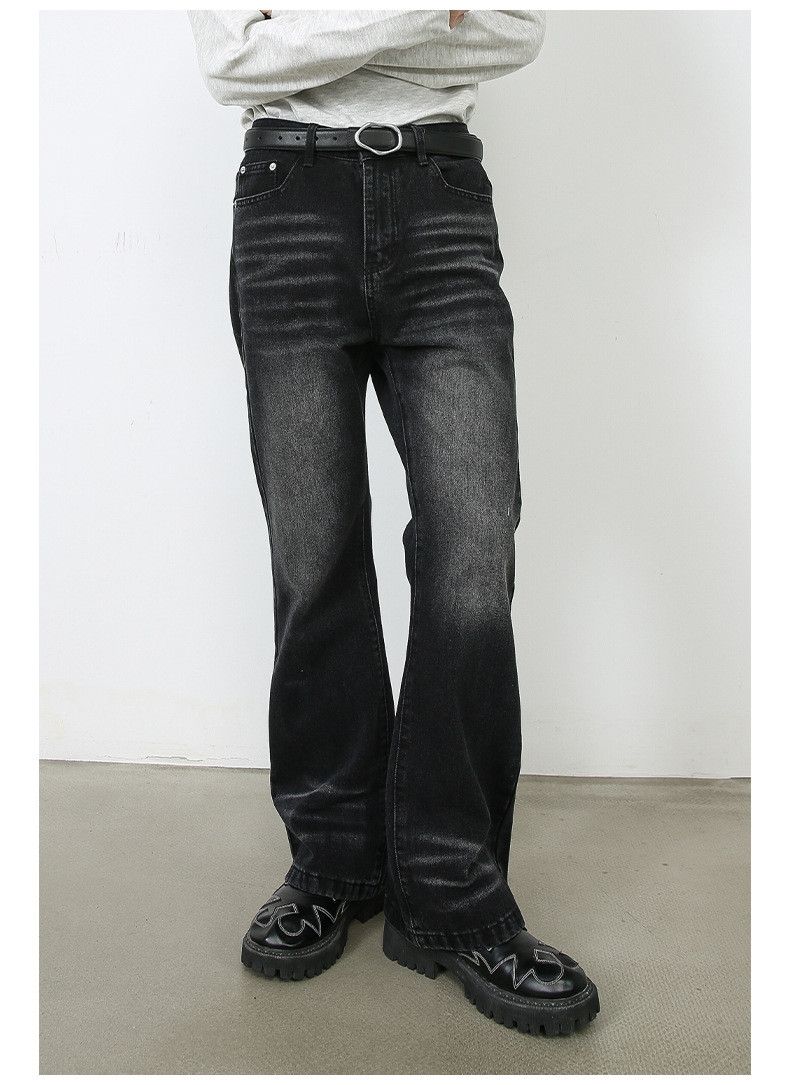 Japanese Brand × Vintage Japanese retro loose straight-leg whisker flared jeans Size US 32 / EU 48 - 3 Thumbnail