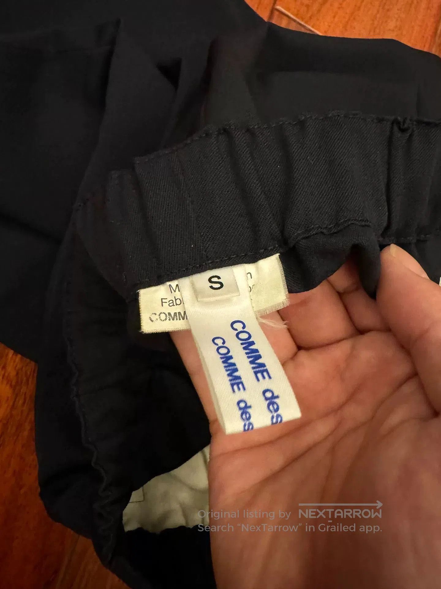Comme des Garcons CDG COMCOM Wool Elastic Waist Pants. Size 25" / US 0 / IT 36 - 3 Thumbnail